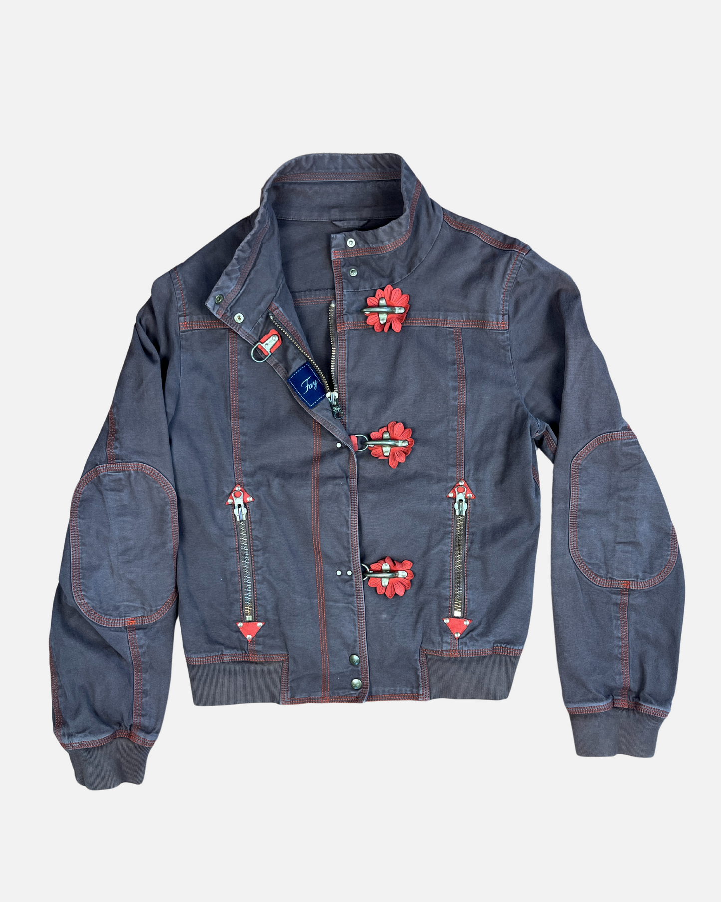 Fay 2000's fireman jacket with flower details ☆ size S