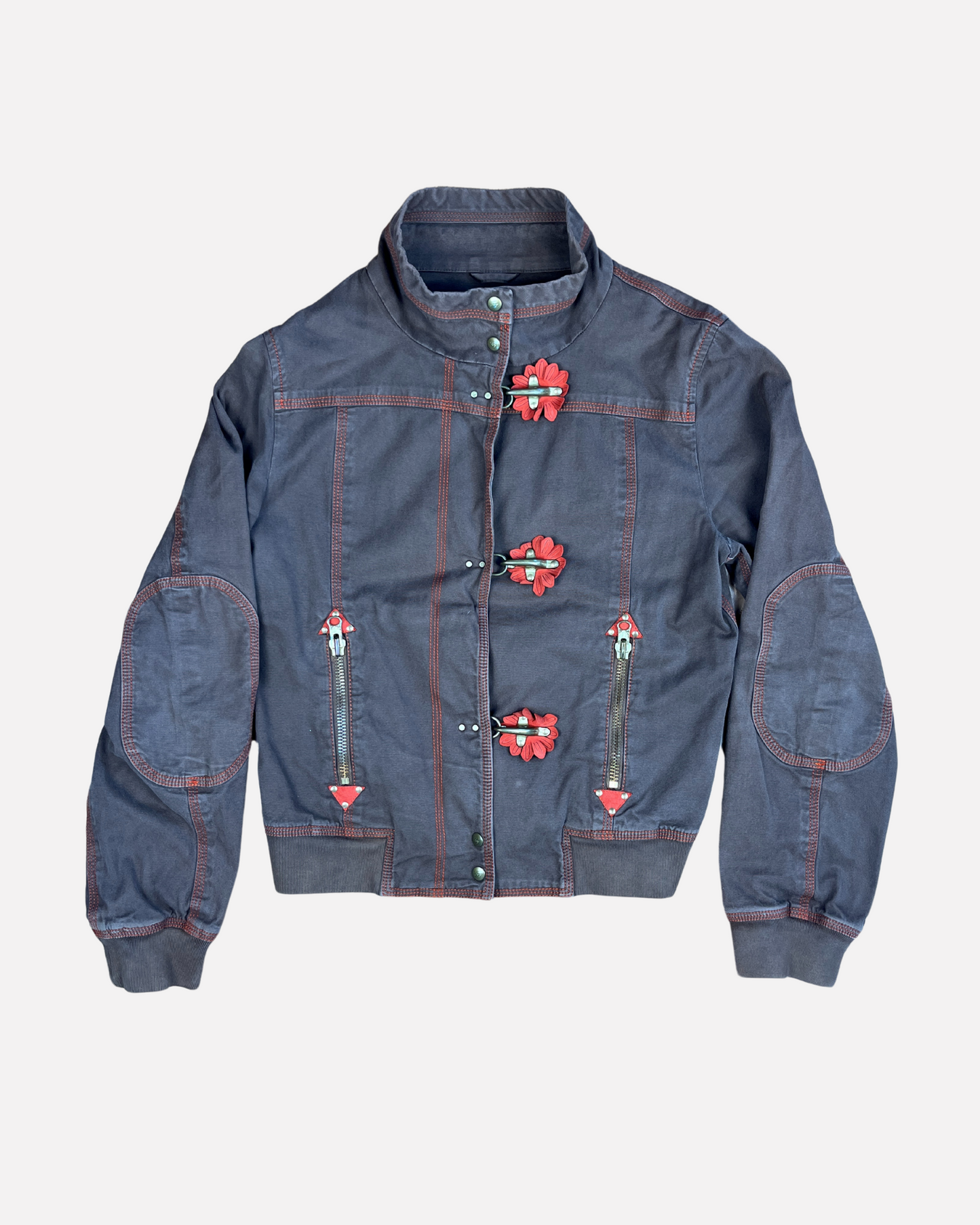 Fay 2000's fireman jacket with flower details ☆ size S