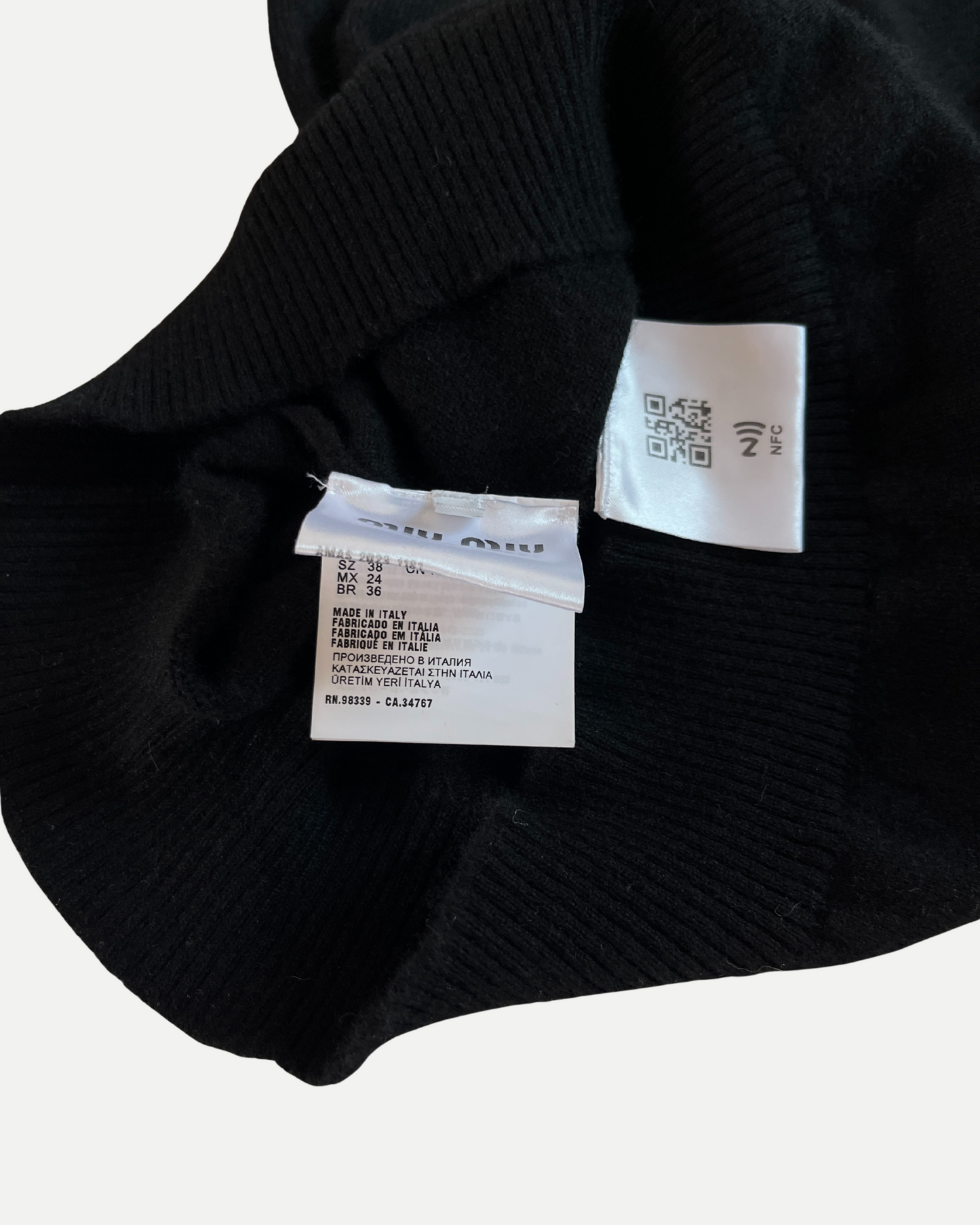 Miu Miu 100% cashmere sweater ☆ size S
