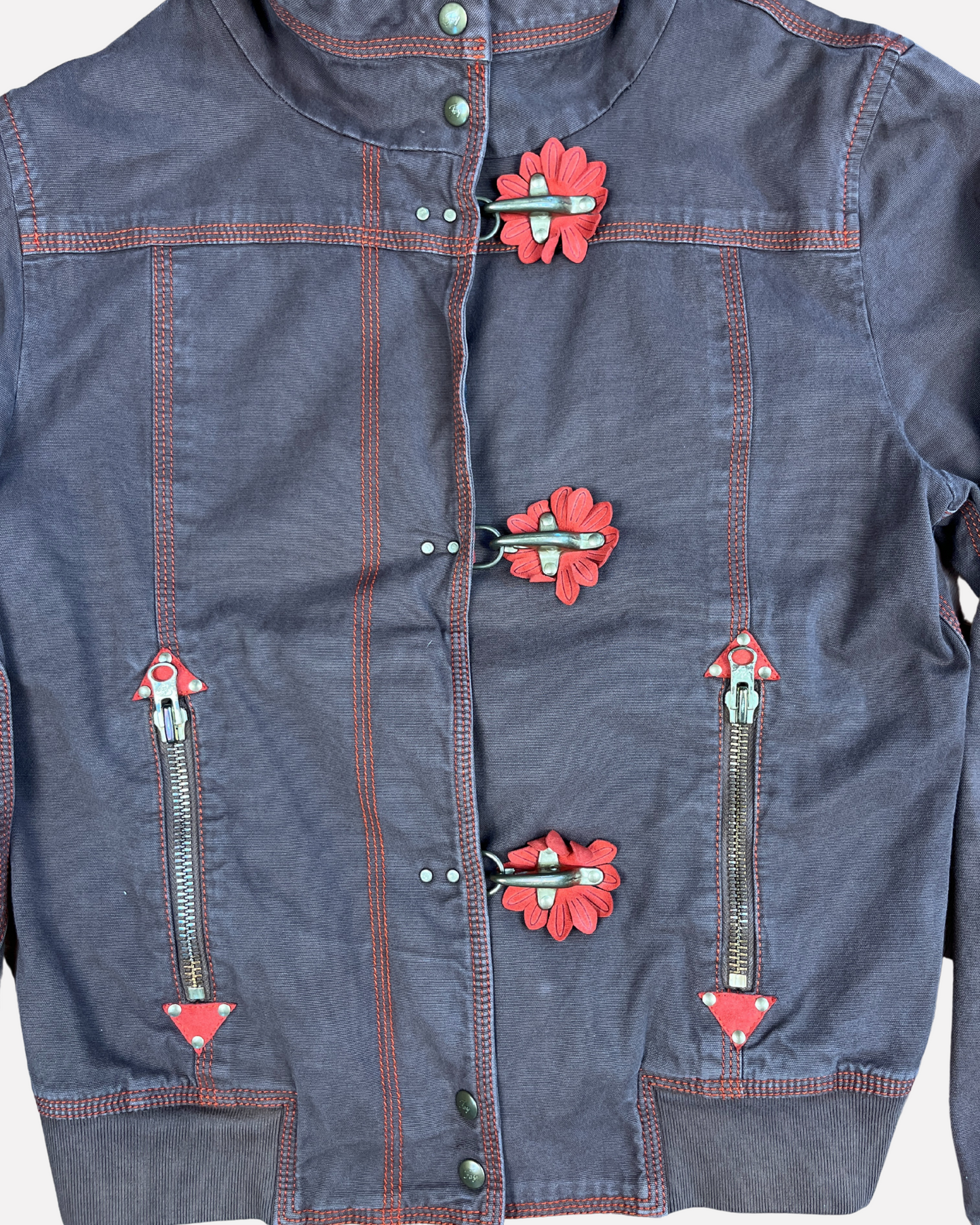 Fay 2000's fireman jacket with flower details ☆ size S