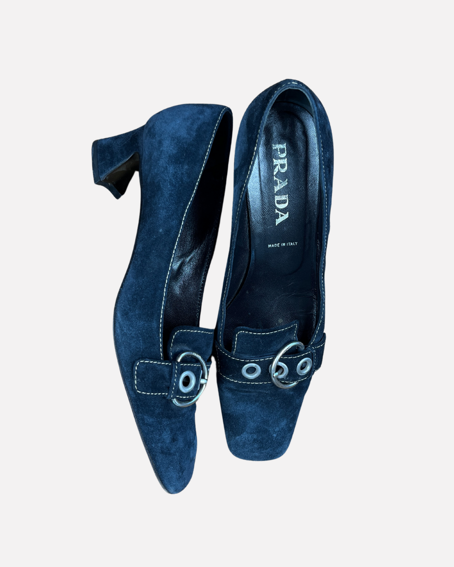 Vintage Prada kitten heel suede ☆ size 40.5