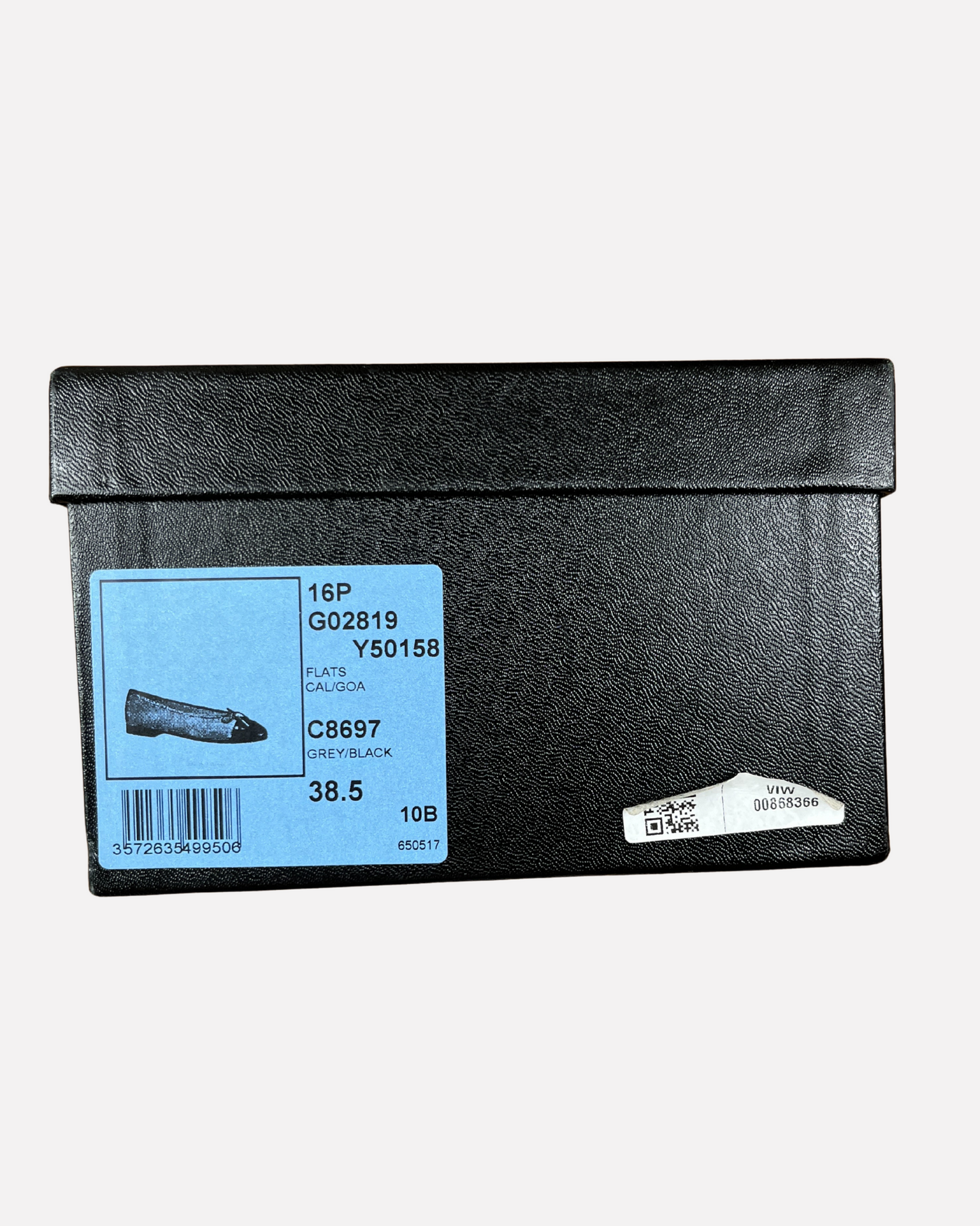 Chanel ballet flats in grey☆size 38,5
