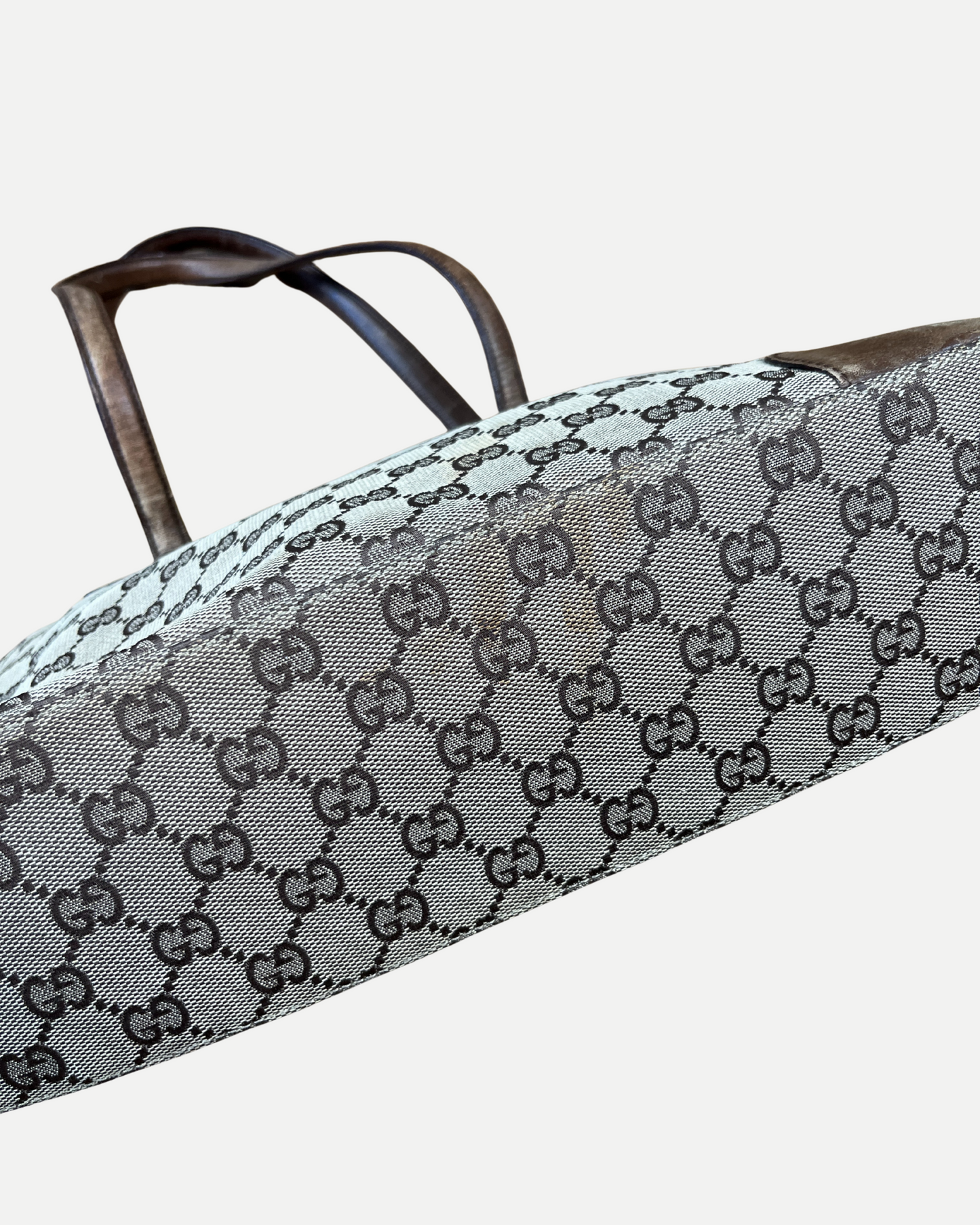 Gucci GG brown monogram laptop bag