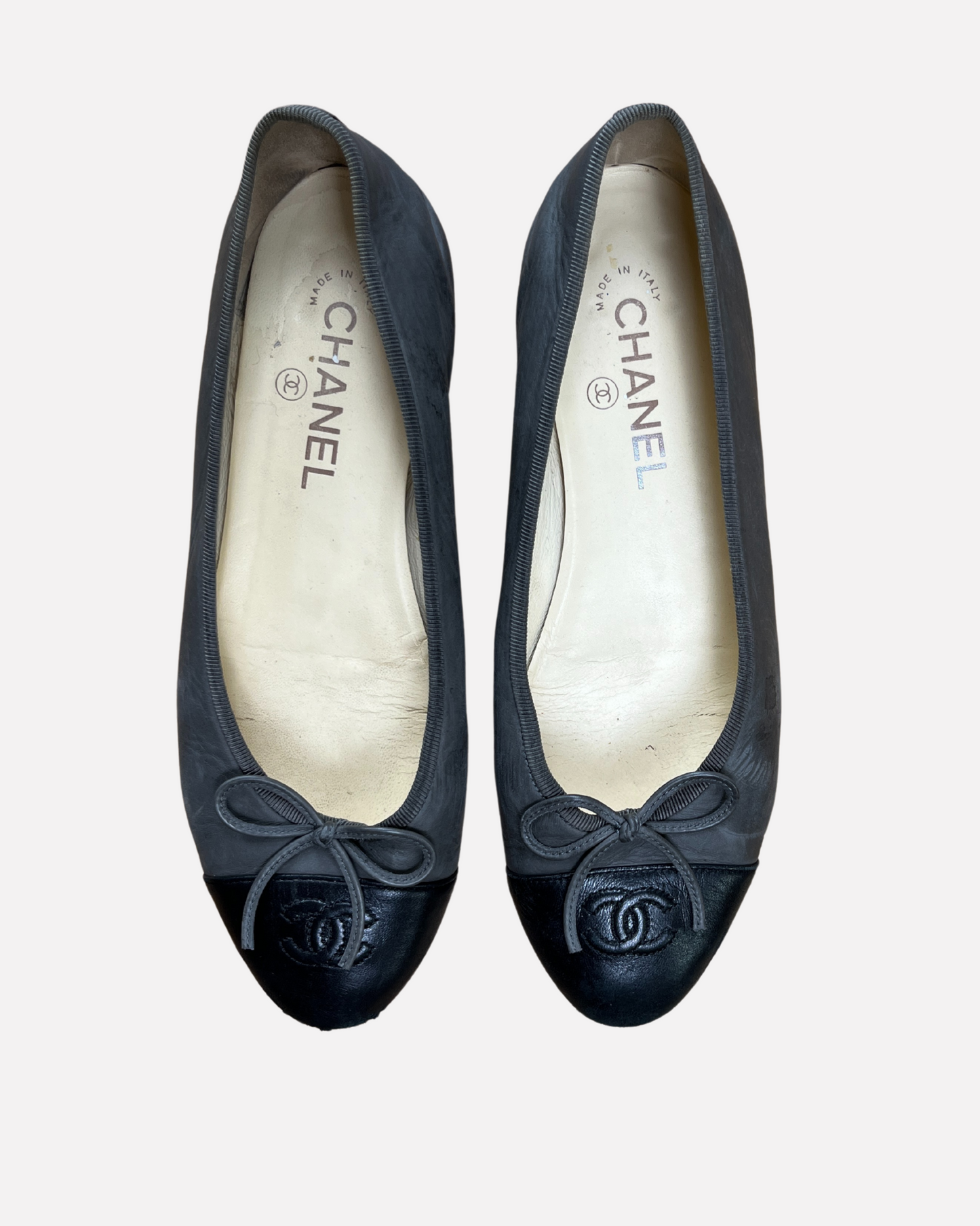 Chanel ballet flats in grey☆size 38,5