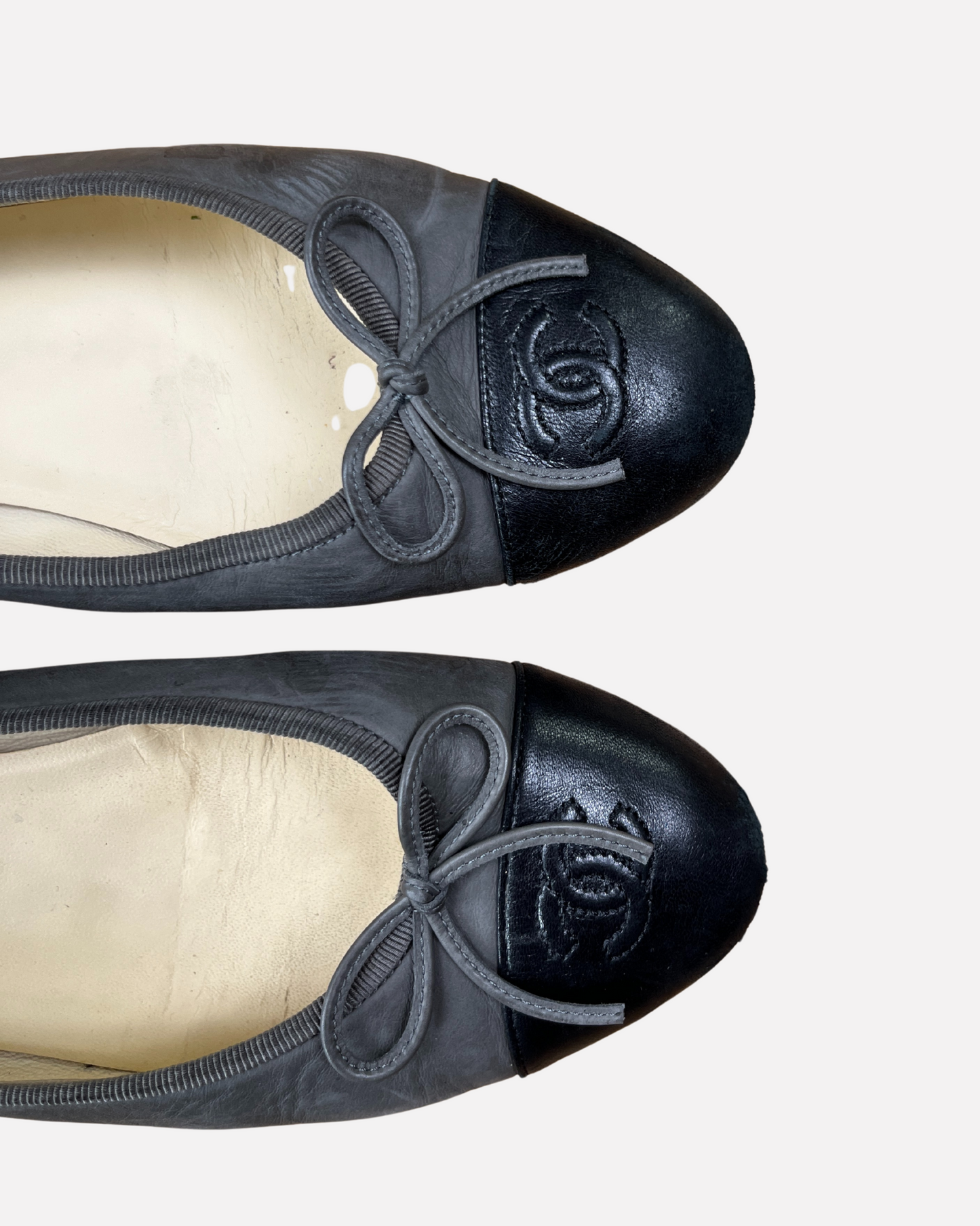 Chanel ballet flats in grey☆size 38,5