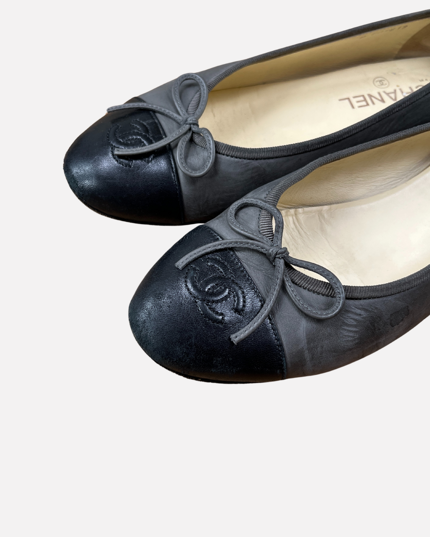 Chanel ballet flats in grey☆size 38,5