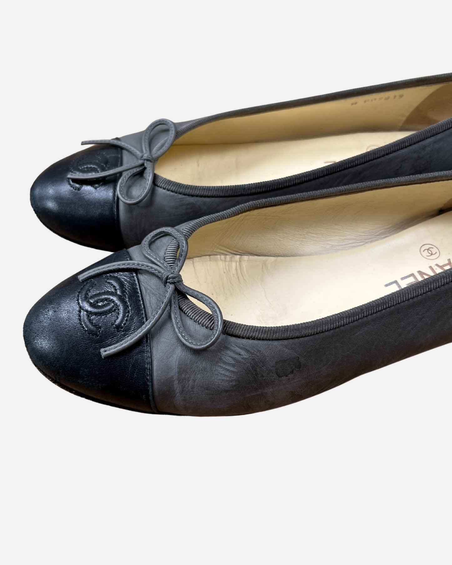 Chanel ballet flats in grey☆size 38,5