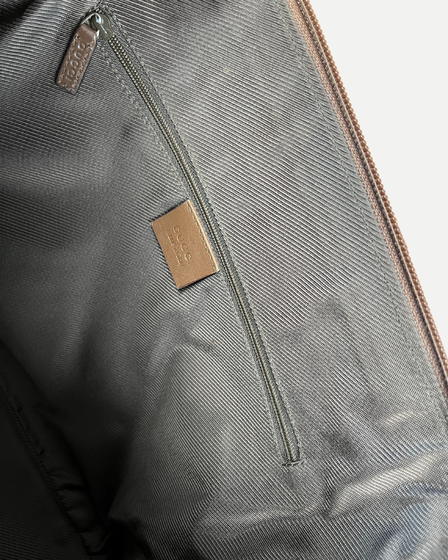 Gucci GG brown monogram laptop bag