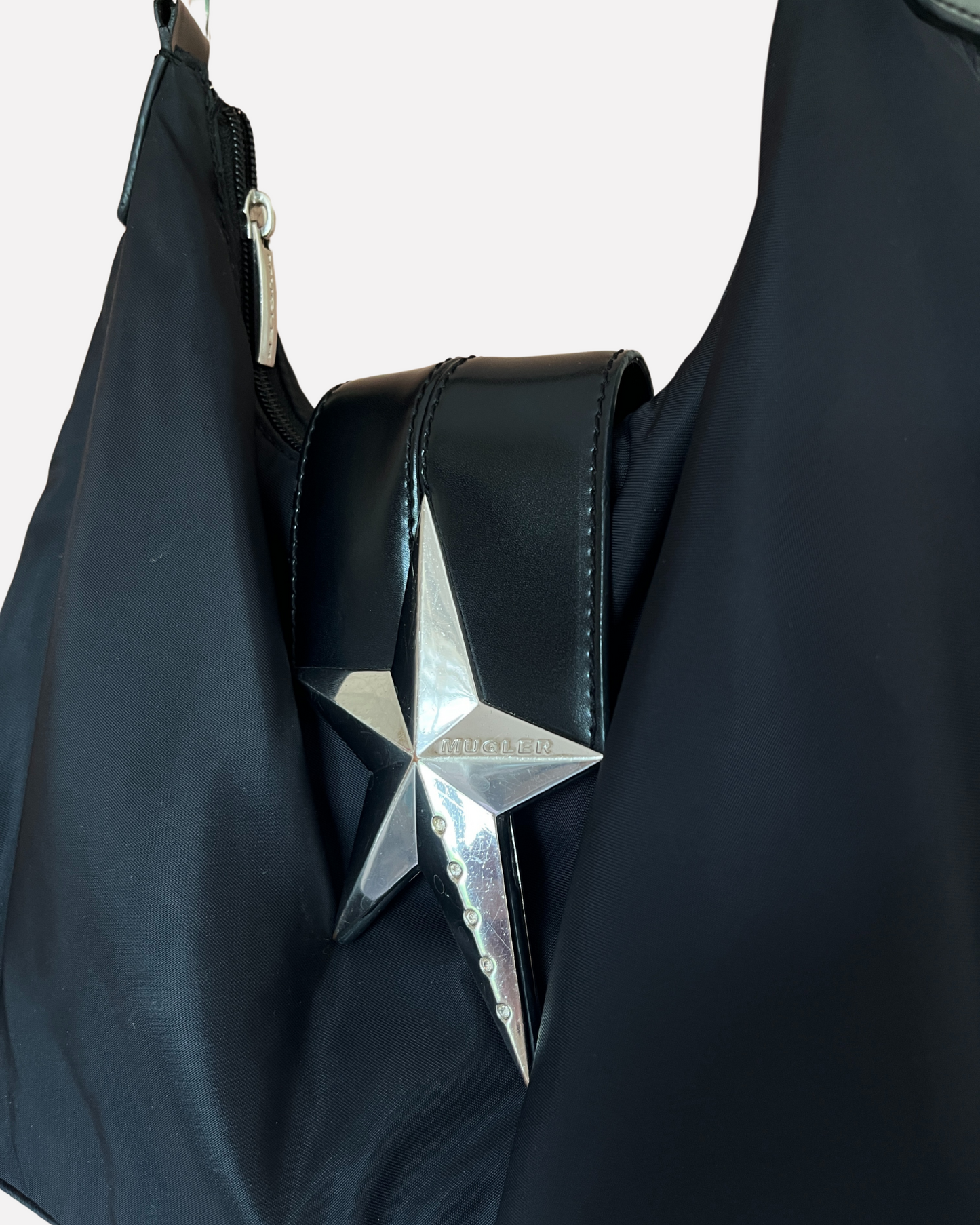 Thierry Mugler archive chrome star shoulder bag