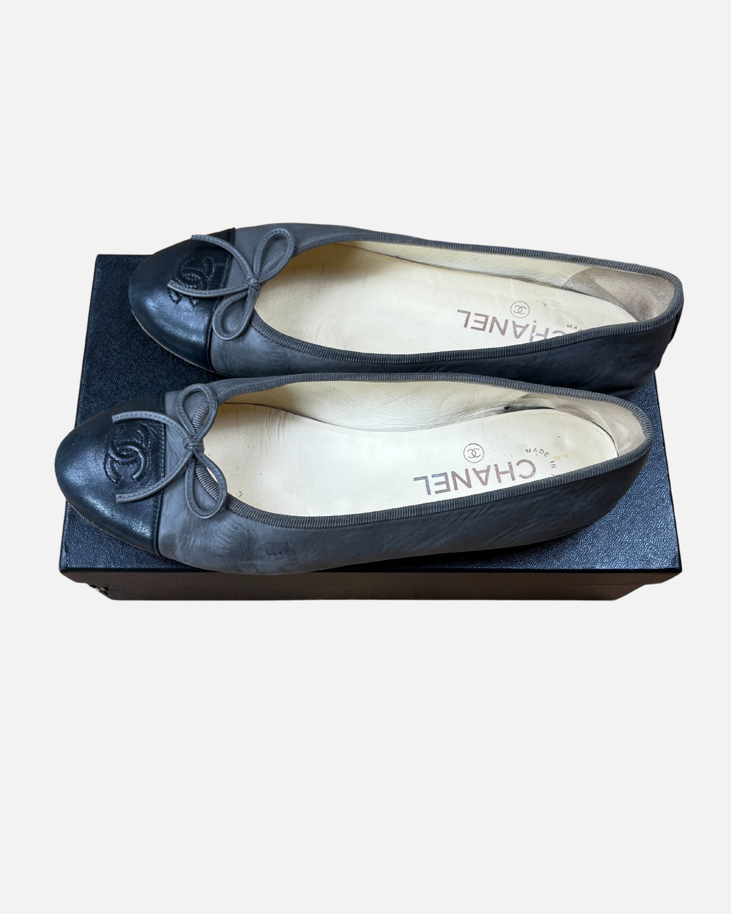 Chanel ballet flats in grey☆size 38,5