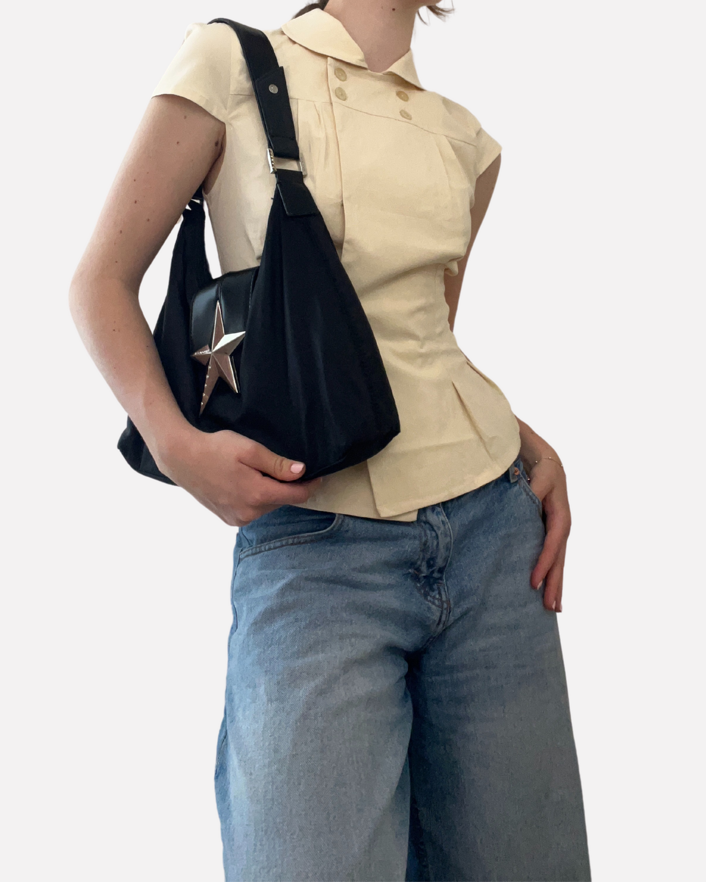 Thierry Mugler archive chrome star shoulder bag