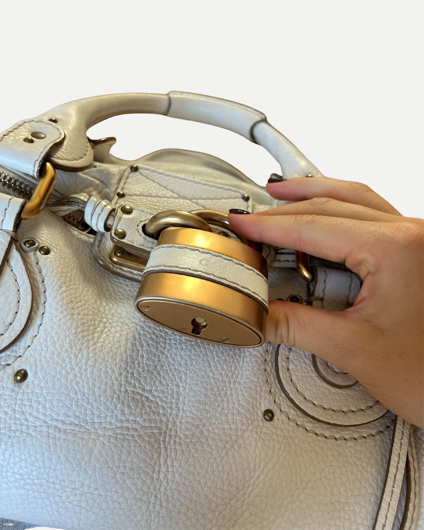 Chloé Paddington Bag in white