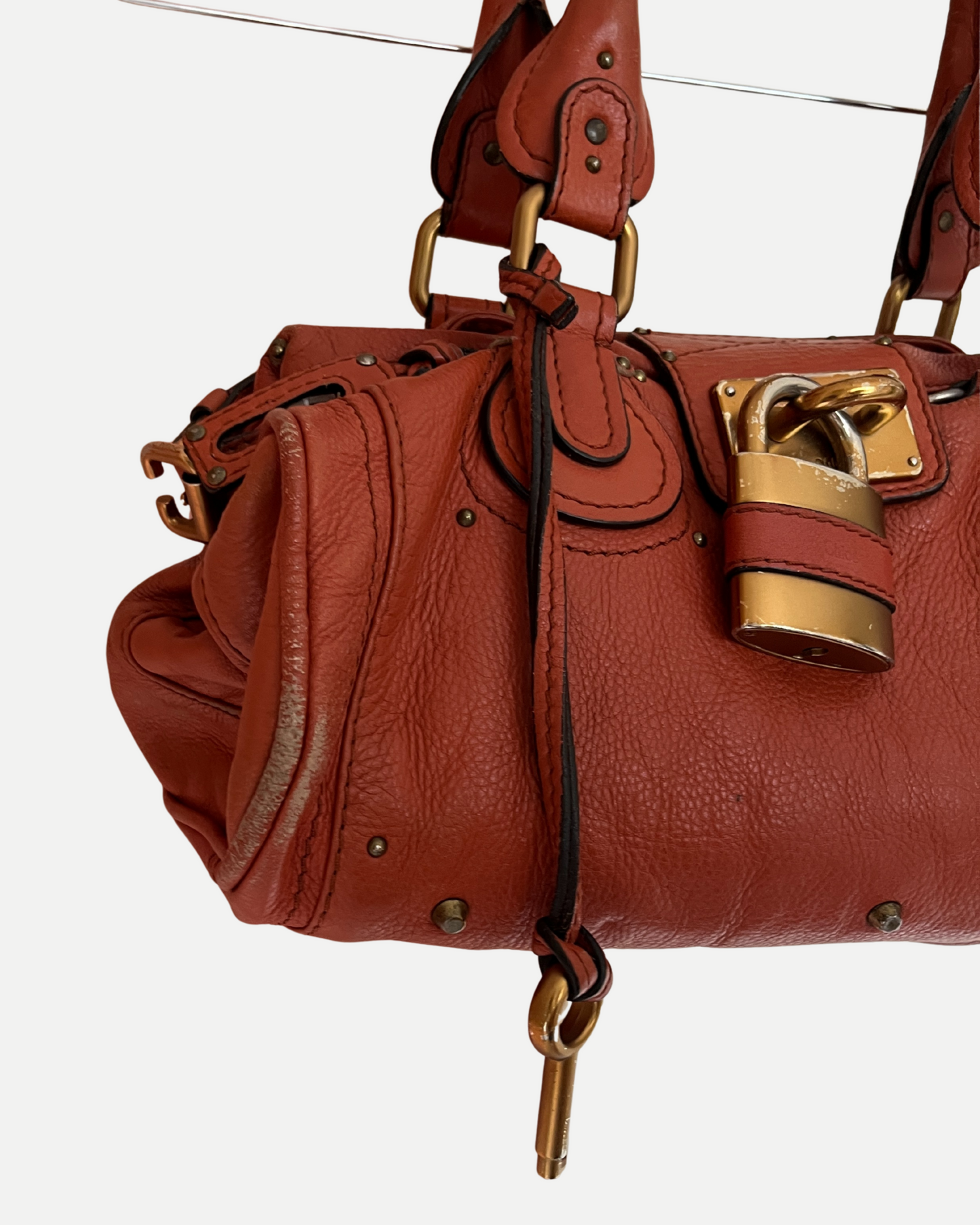 Chloé Paddington Bag in rusty orange