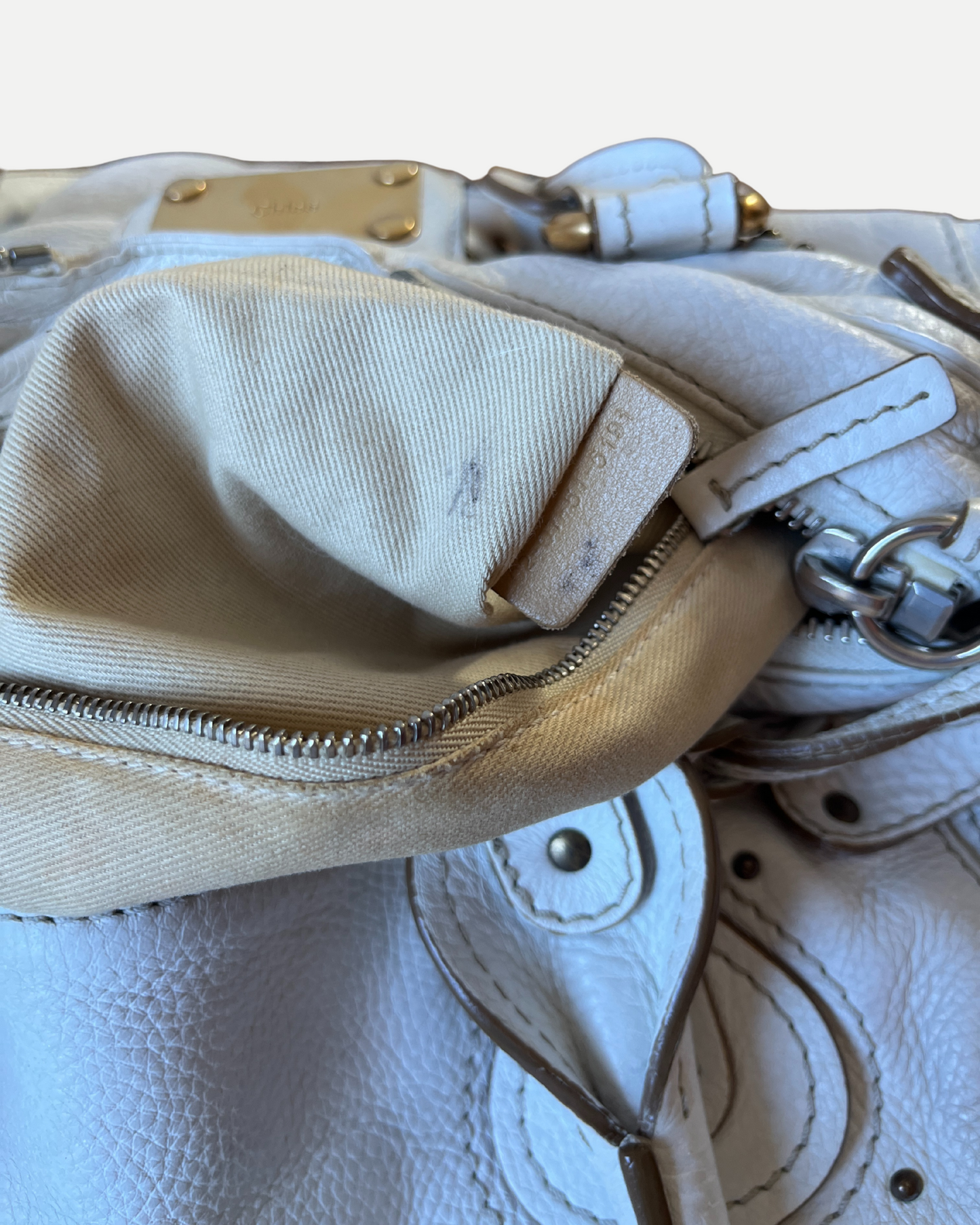 Chloé Paddington Bag in white