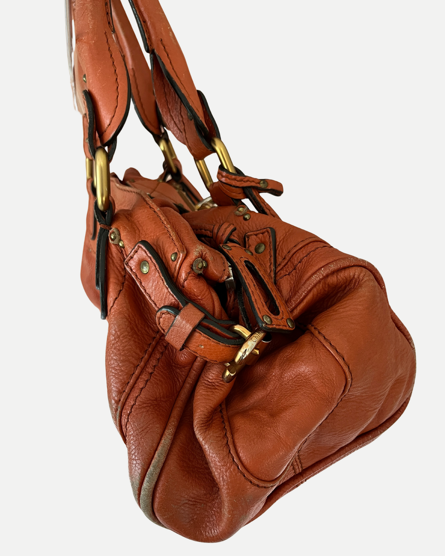 Chloé Paddington Bag in rusty orange