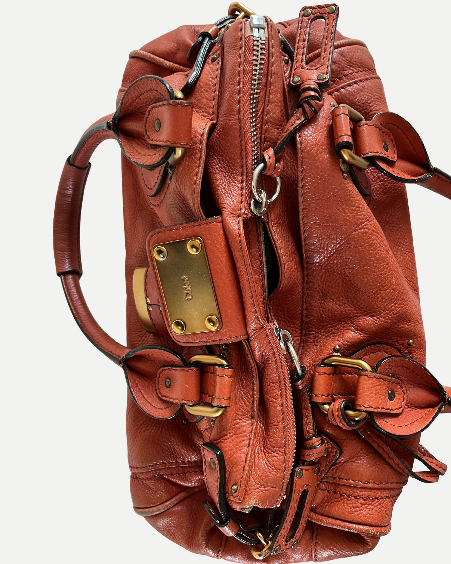 Chloé Paddington Bag in rusty orange