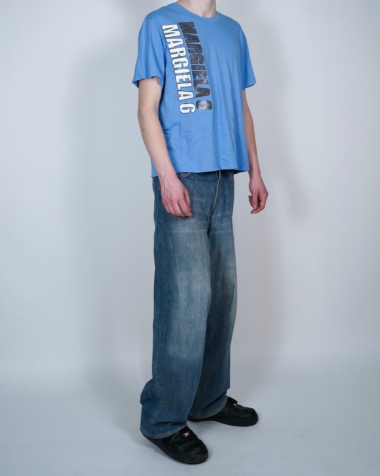 Maison Margiela MM6 T-shirt in blue ☆ size M