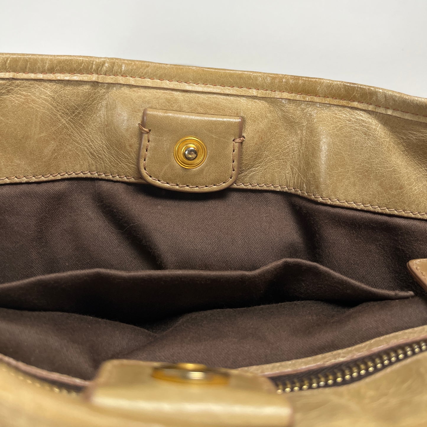 Miu Miu vitello leather 2way bag in beige