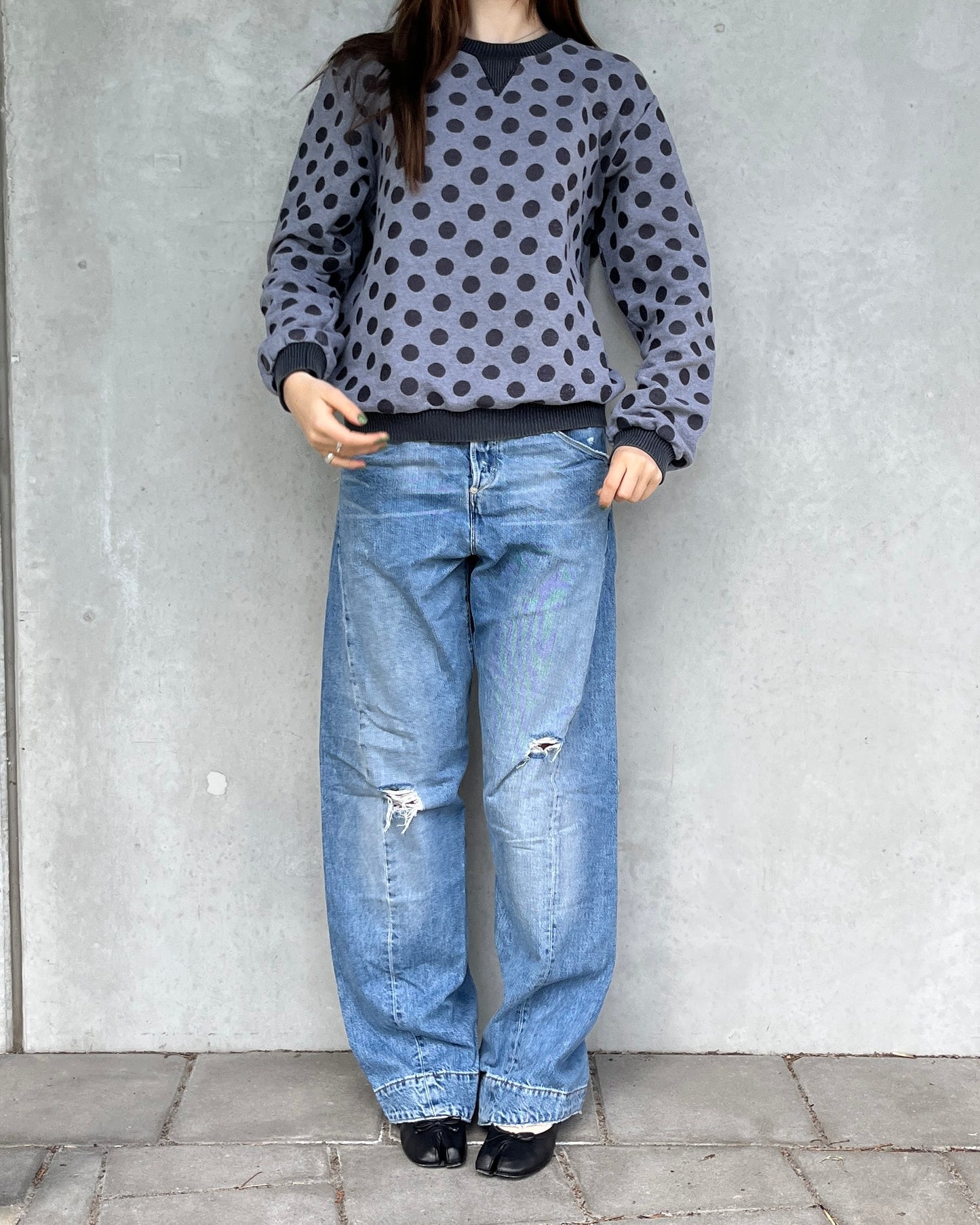 Dolce & Gabbana polkadot crewneck ☆ size L