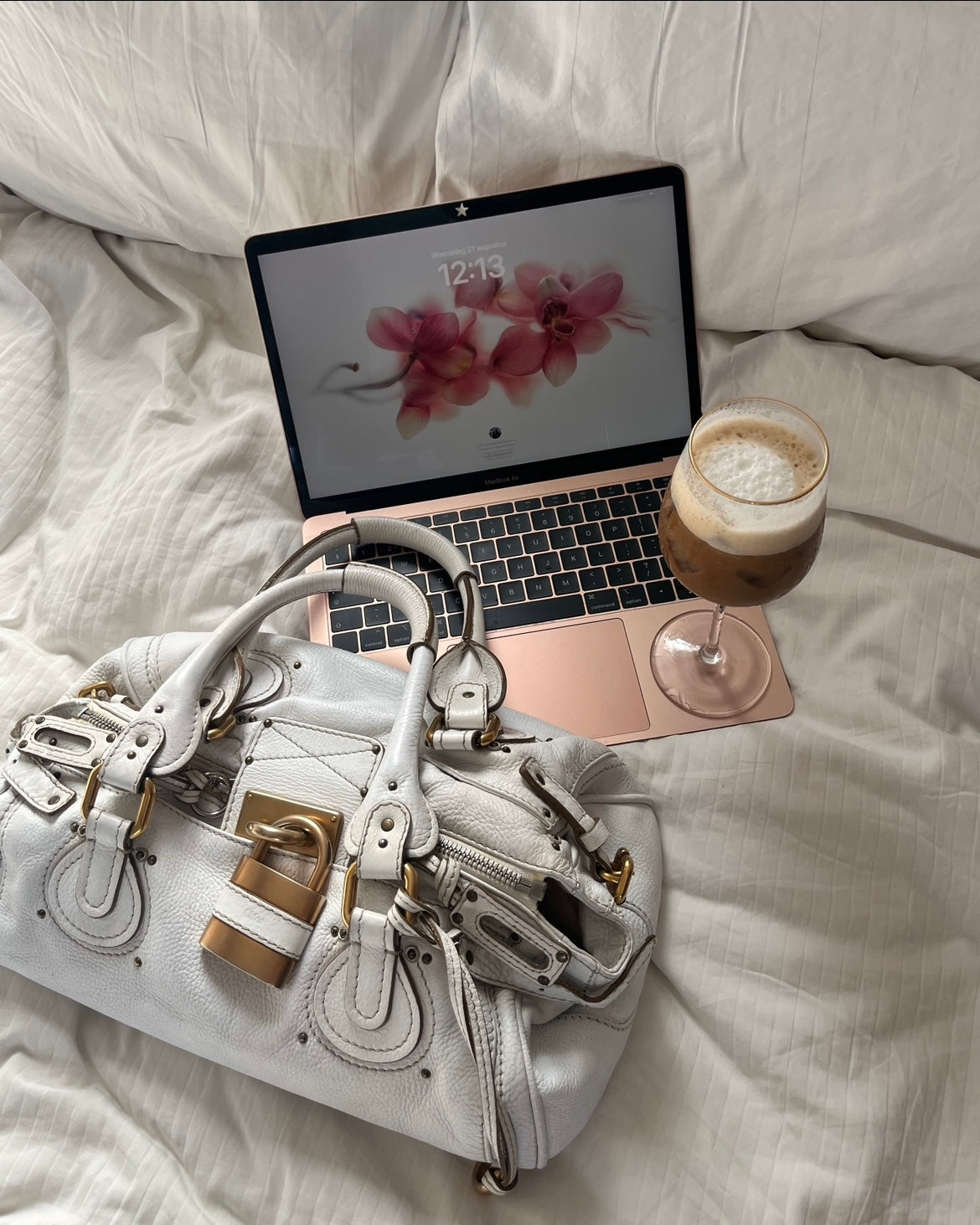 Chloé Paddington Bag in white