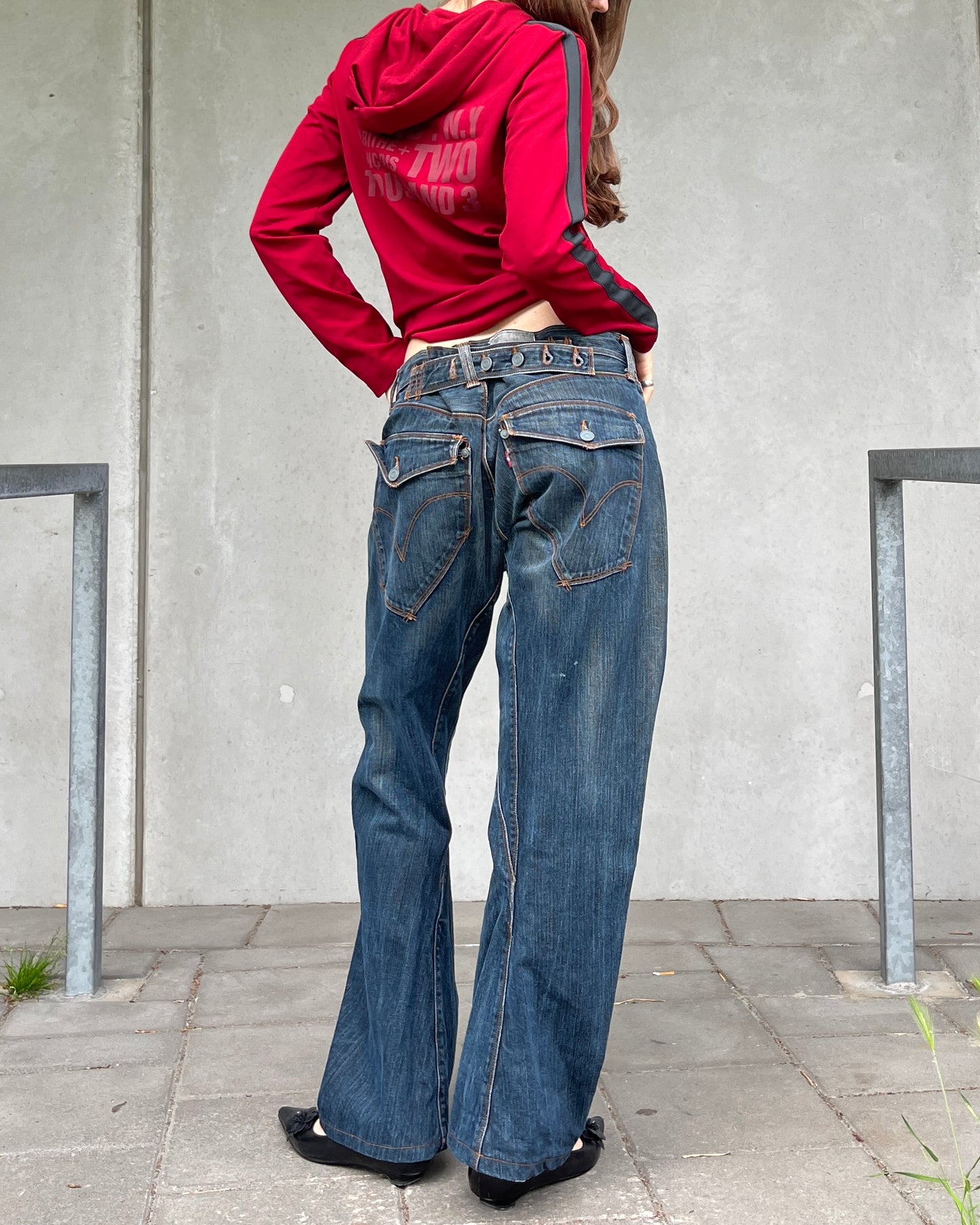 rare Levi's Engineered buckle jeans ☆ size 34x34