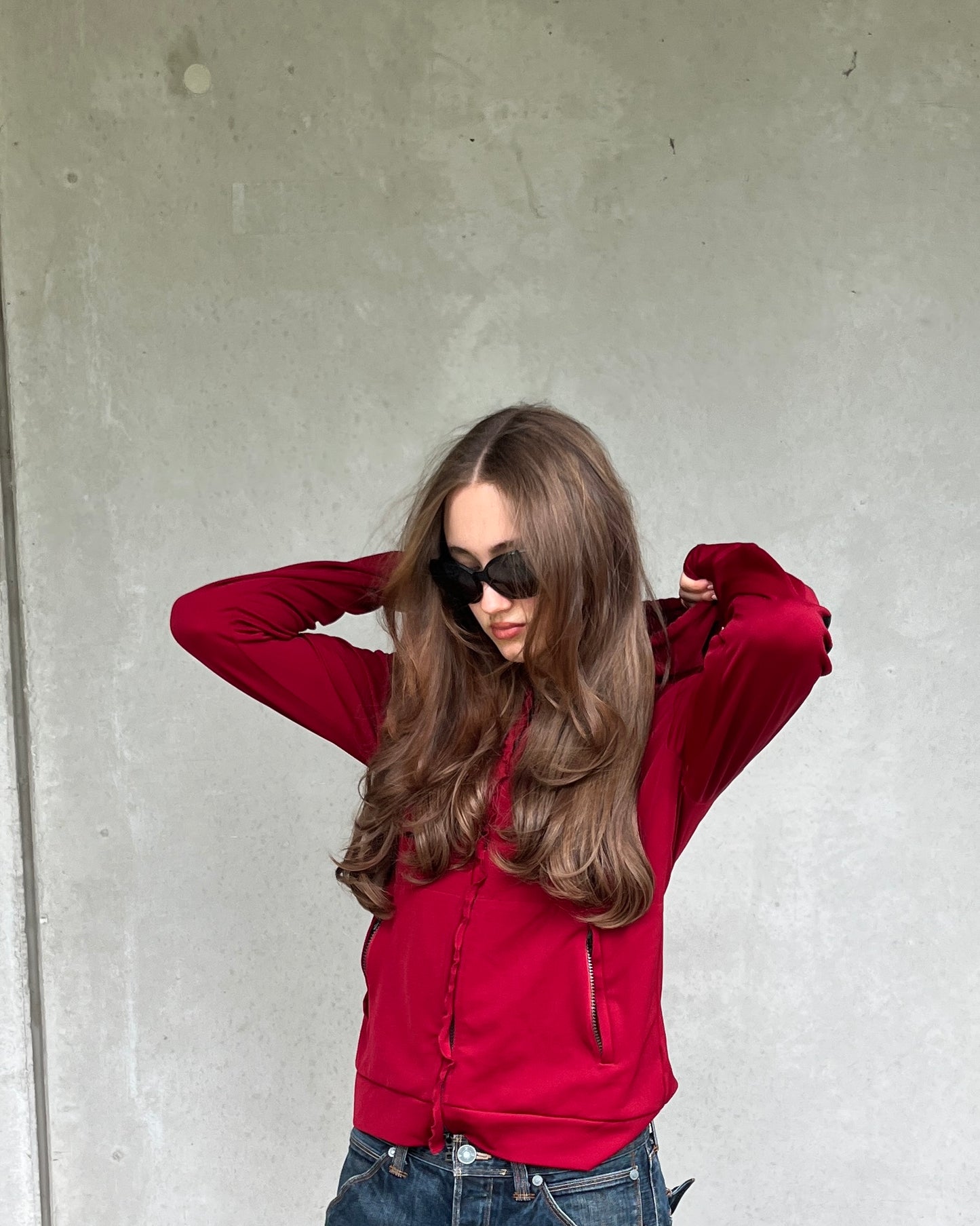 Marithé & François Girbaud zip up hoodie ☆ size M