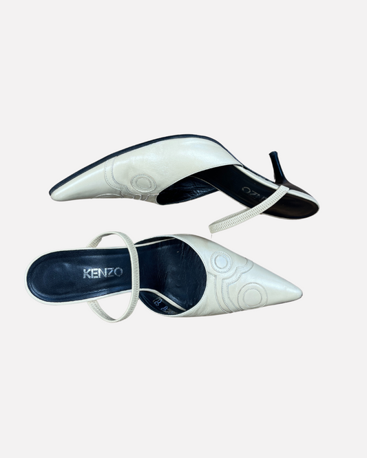 Kenzo leather kitten heels ☆ Size 40