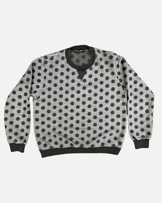 Dolce & Gabbana polkadot crewneck ☆ size L