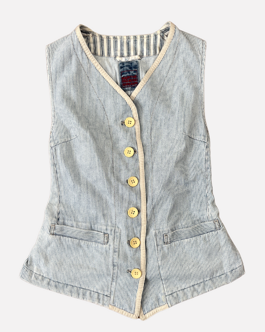 Marithé + François Girbaud fitted vest ☆ size S