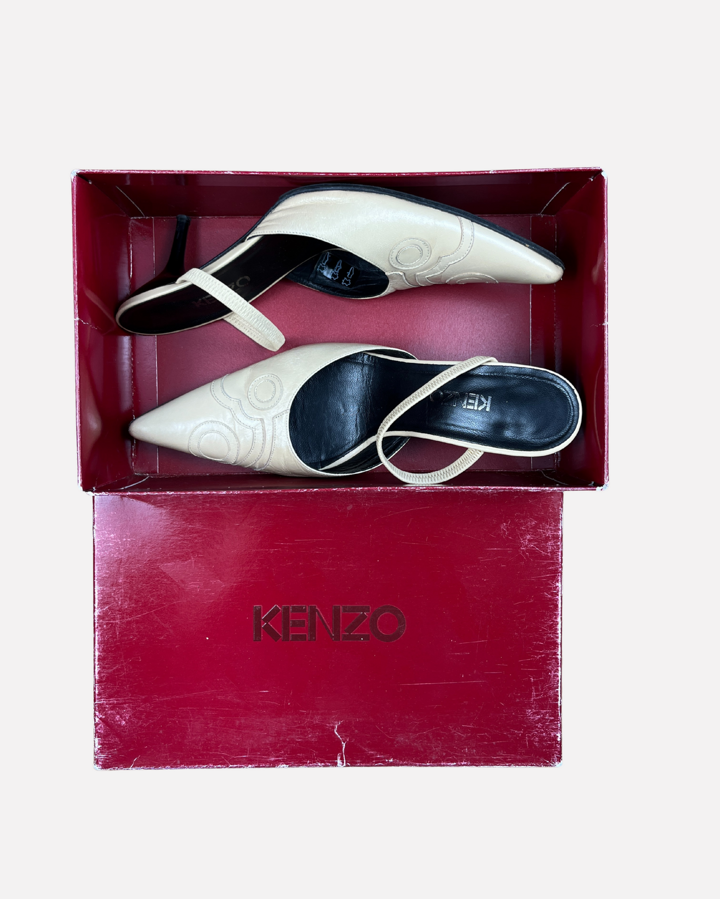 Kenzo leather kitten heels ☆ Size 40