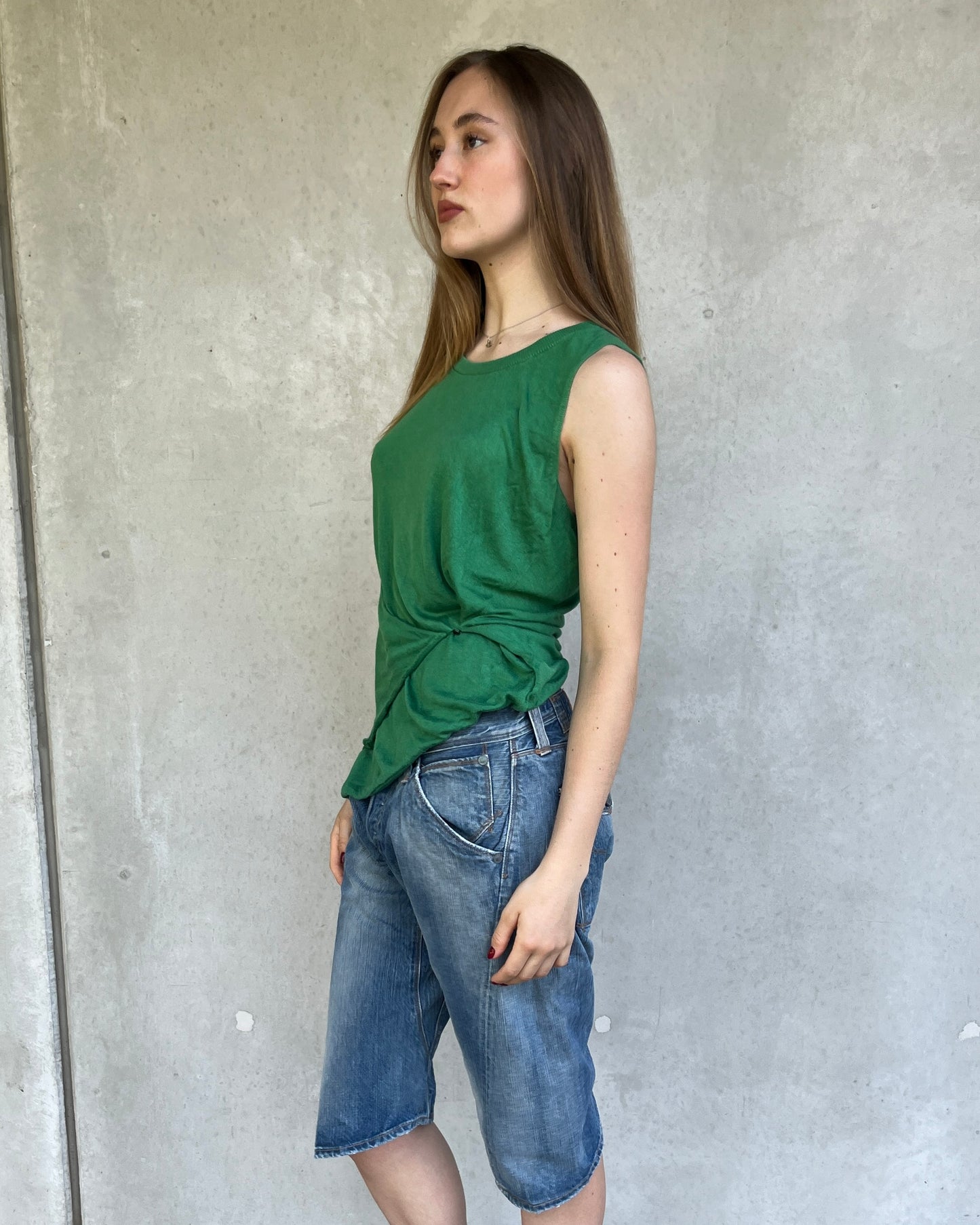 Maison Margiela asymmetric knit tank top☆ size S