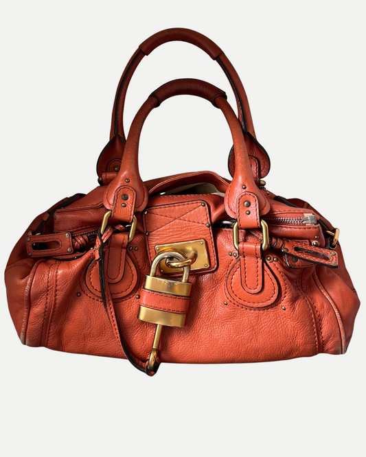 Chloé Paddington Bag in rusty orange