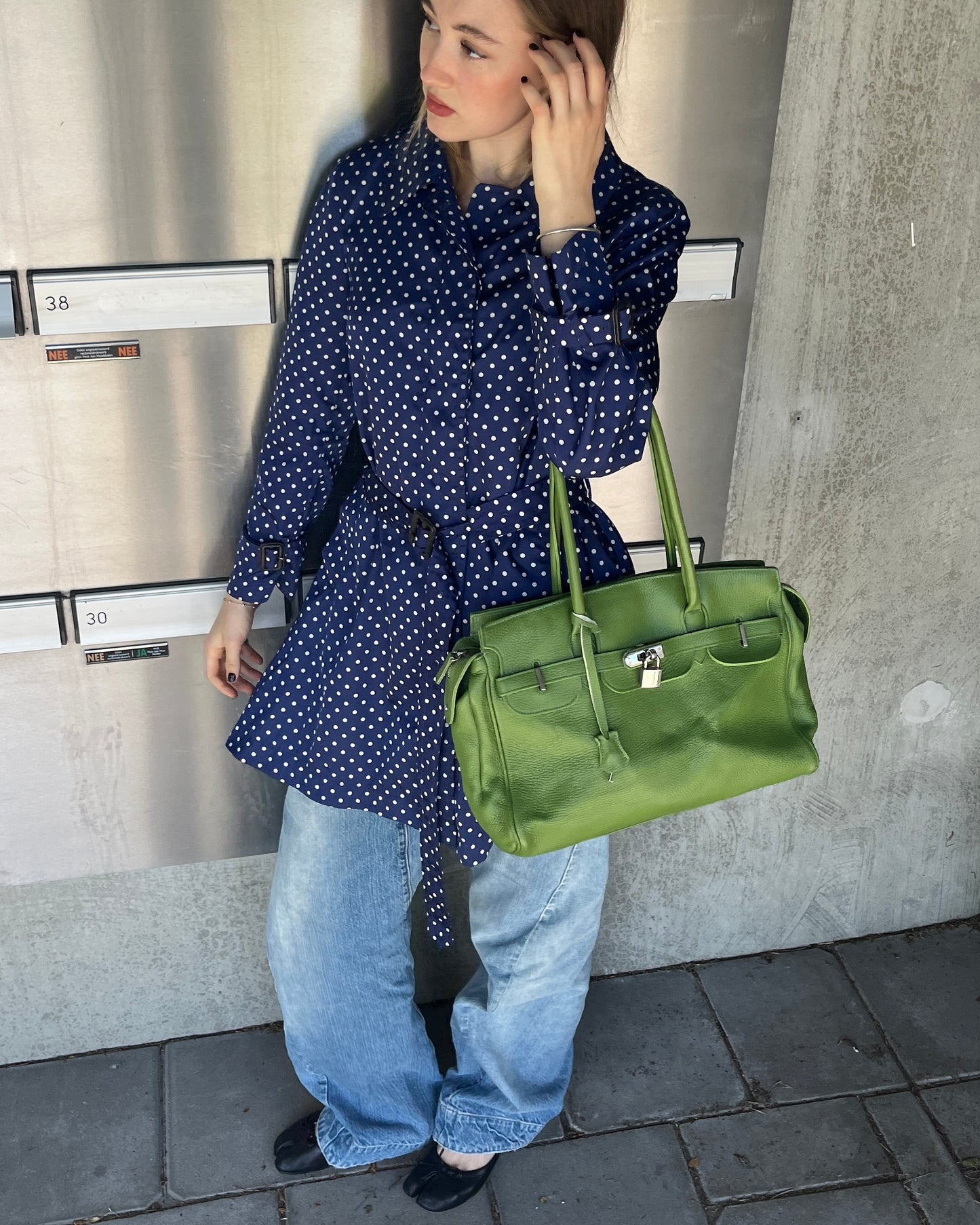 Prada 2011 Resort polkadot trench