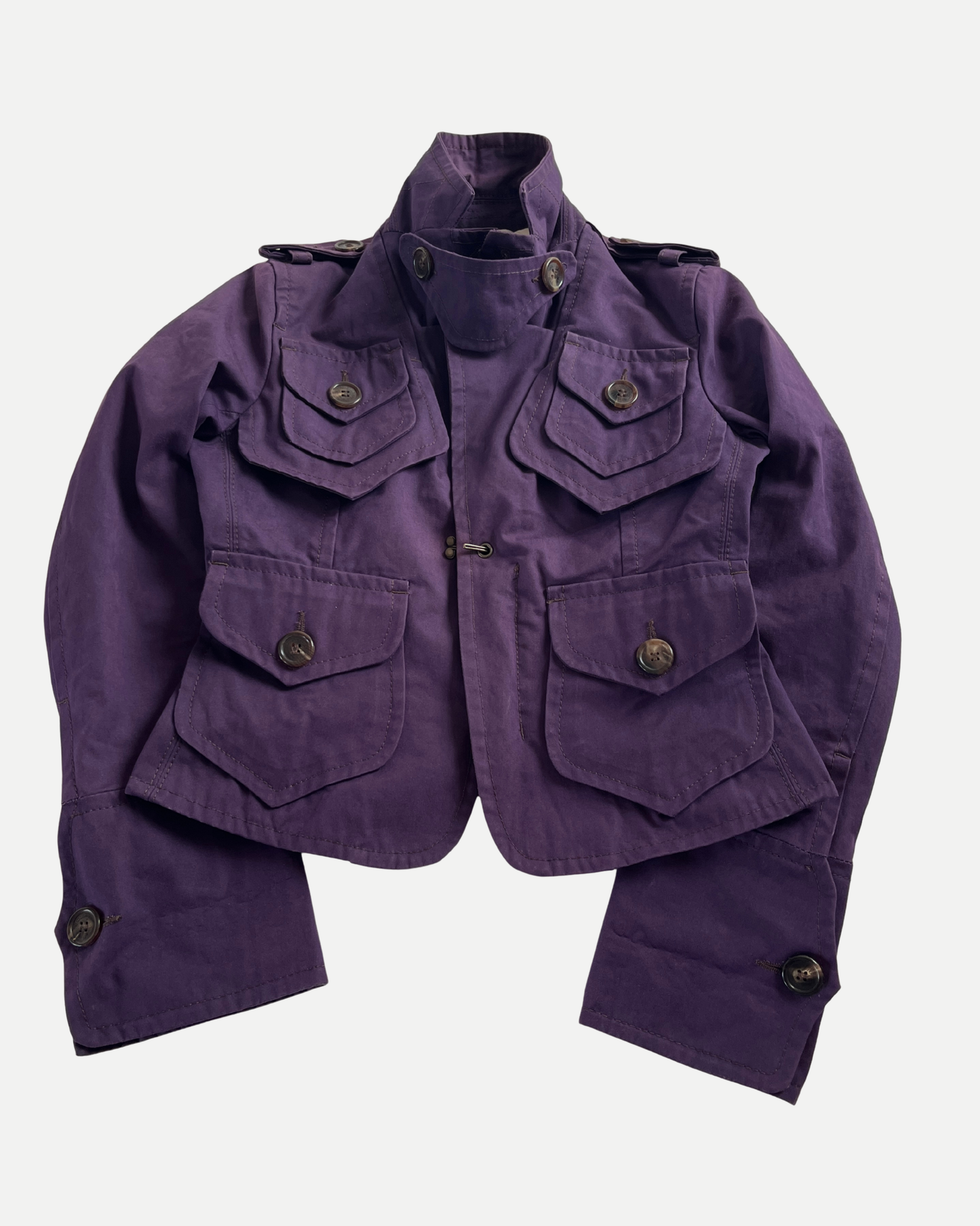 Dsquared2 purple fitted utility jacket ☆ size 42