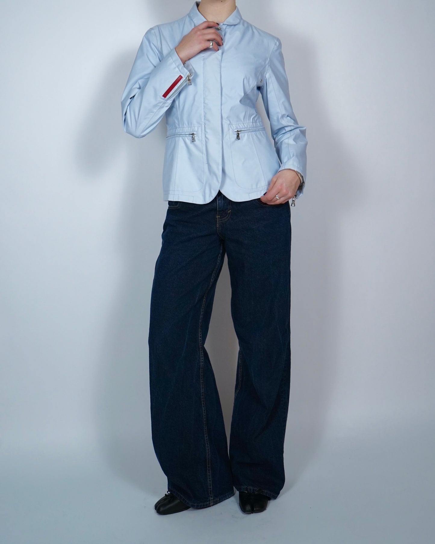 Prada sport light blue blazer jacket ☆ size S
