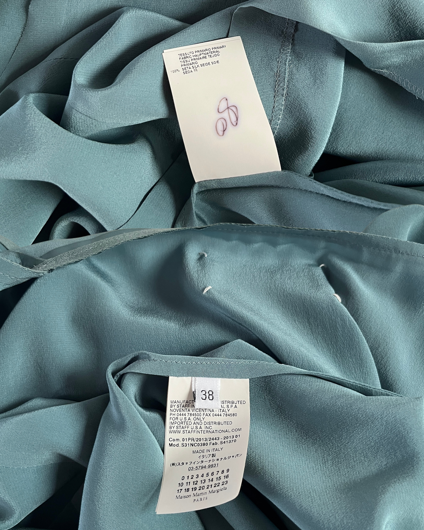 Maison Margiela 100% silk top ☆ size 38