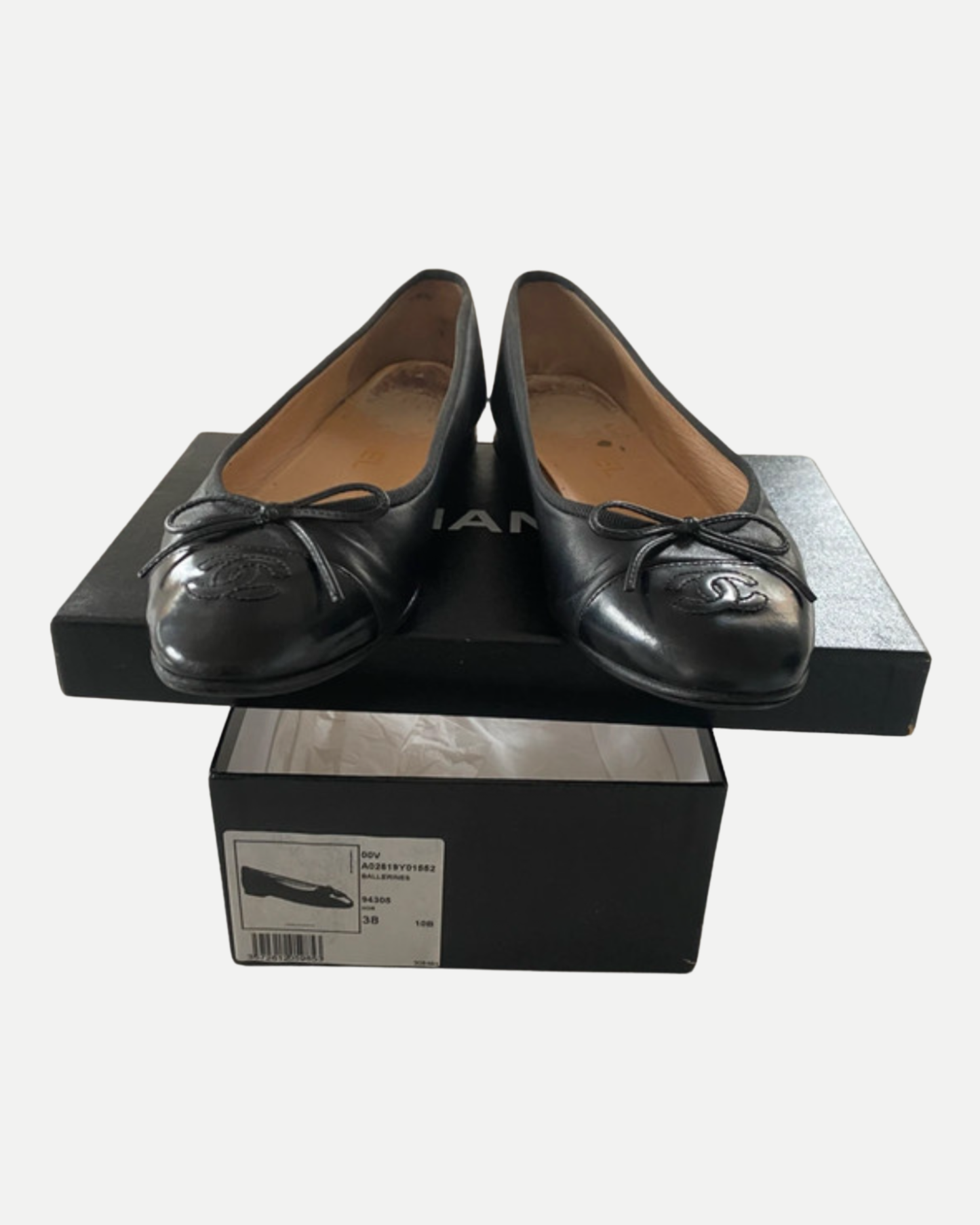 Chanel ballet flats in black☆size 38