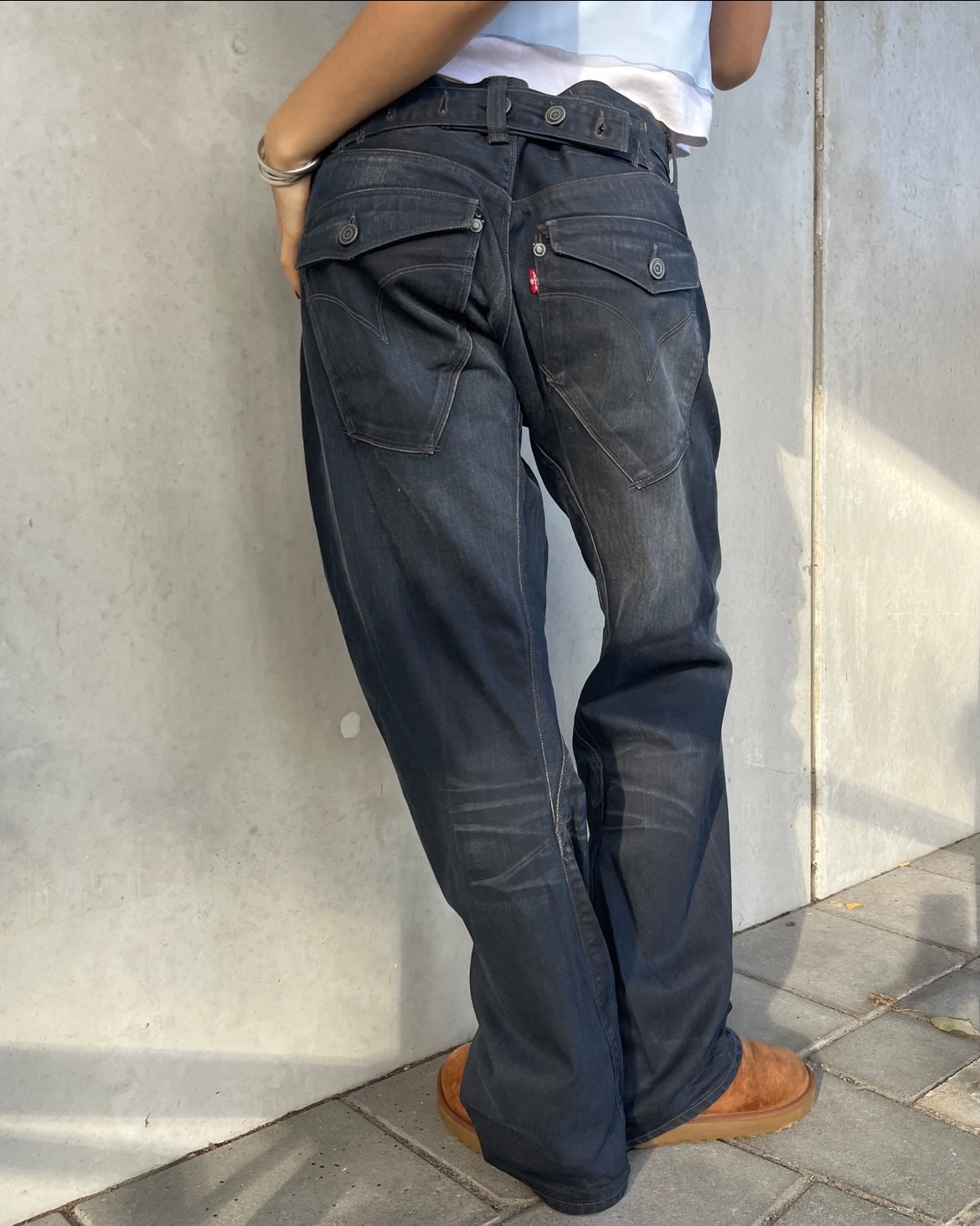 rare Levi's Engineered buckle jeans ☆ size 34x34