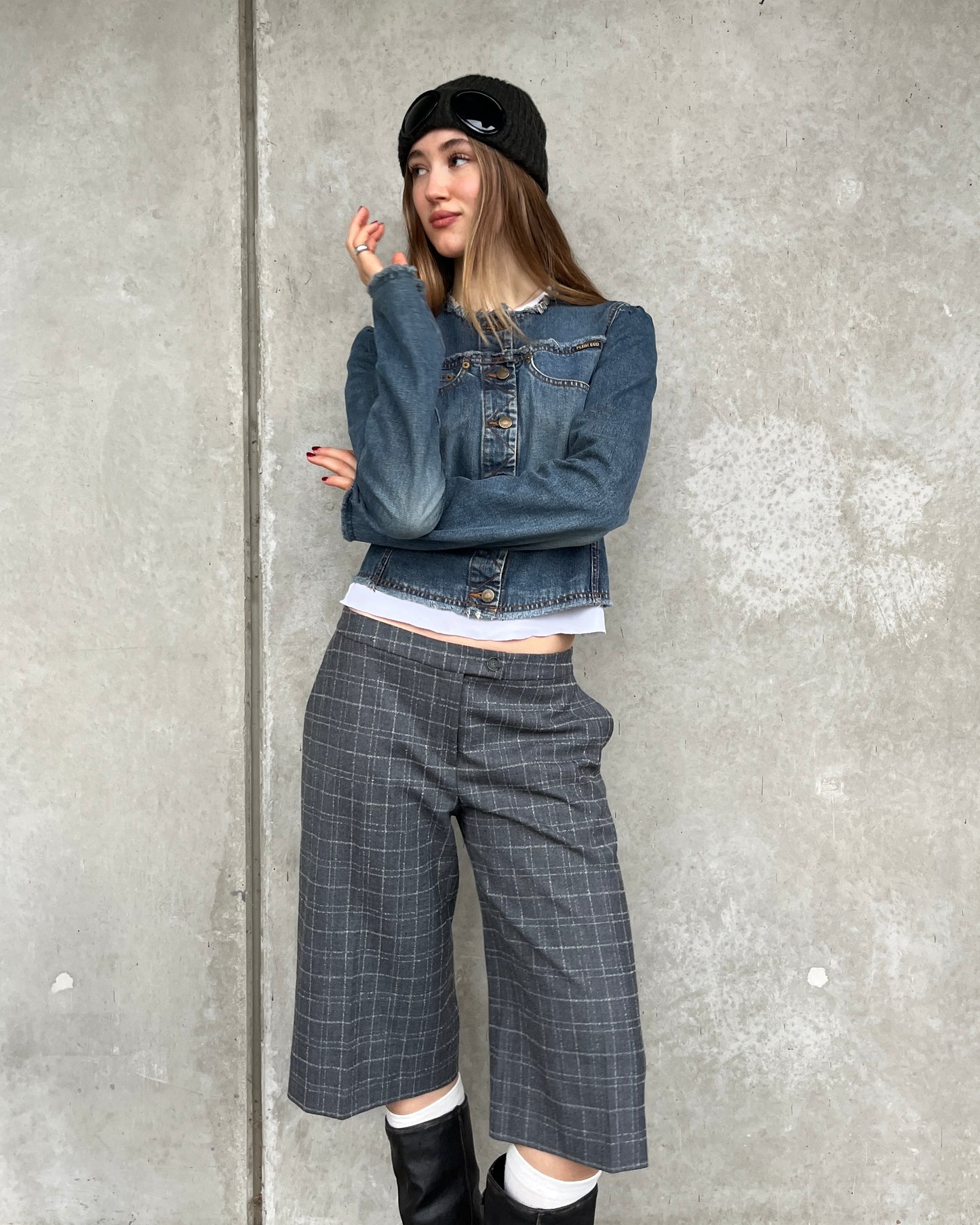 Plein Sud cropped denim jacket ☆ size M