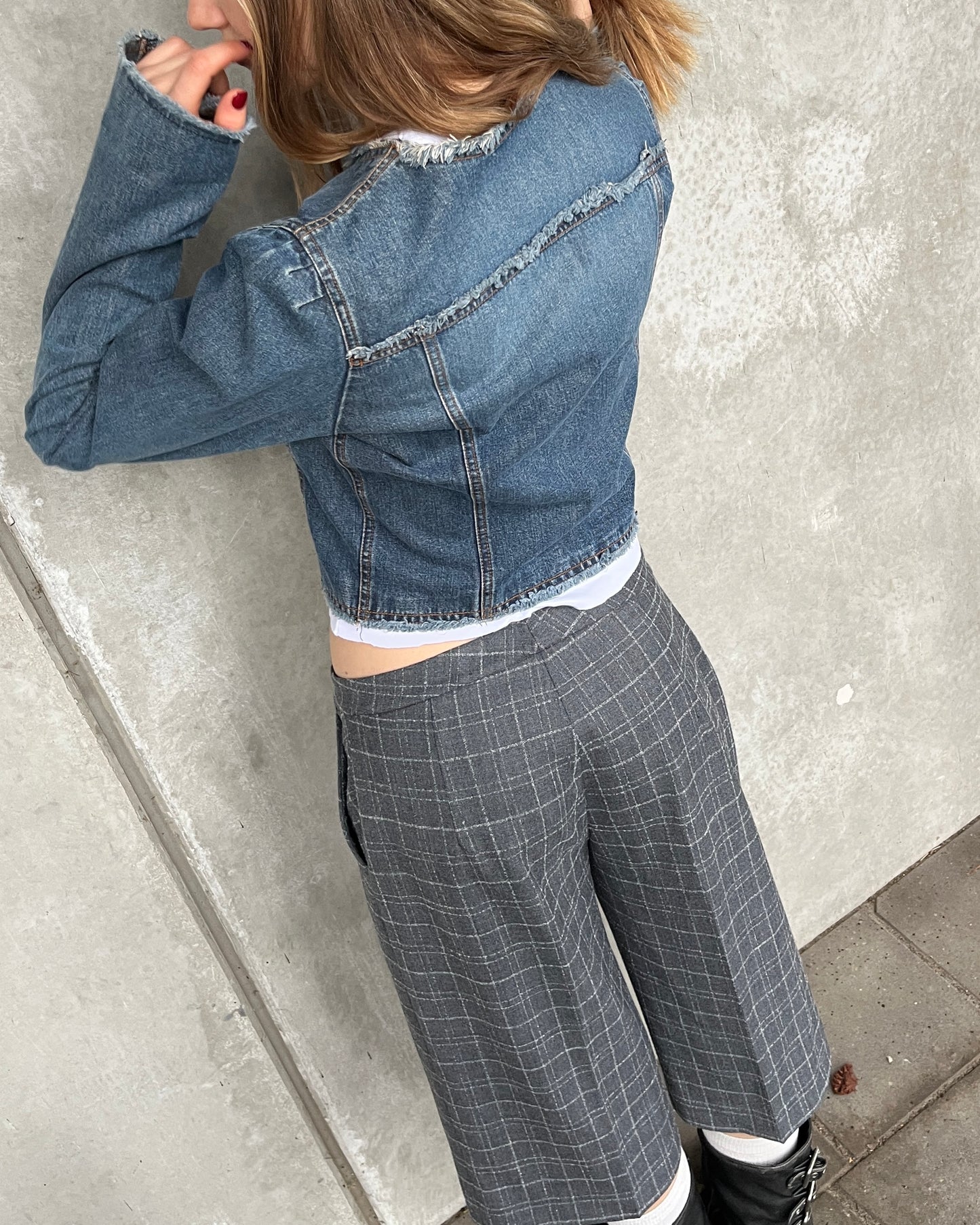 Plein Sud cropped denim jacket ☆ size M