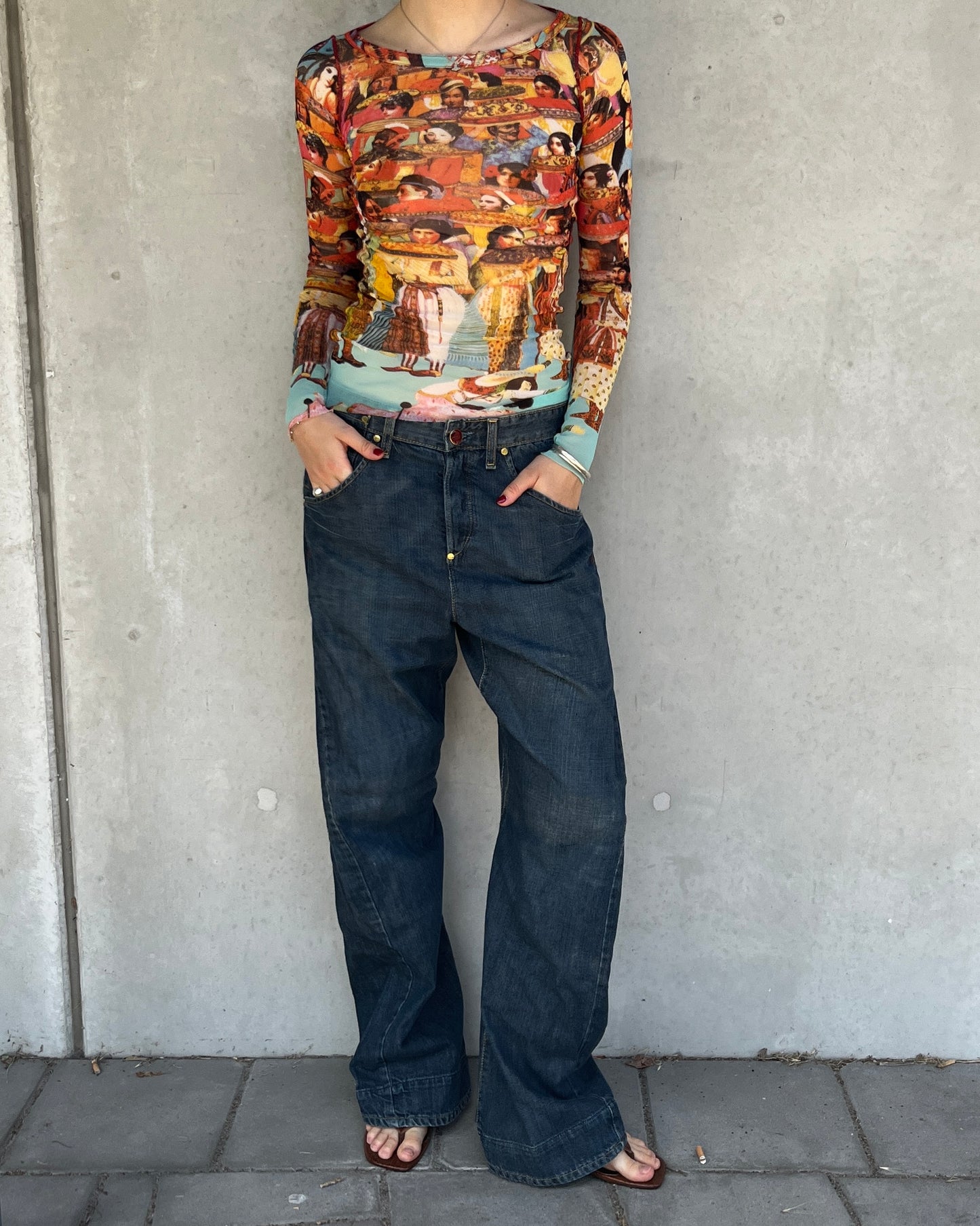 rare Levi's Engineered buckle jeans ☆size 32 x 34