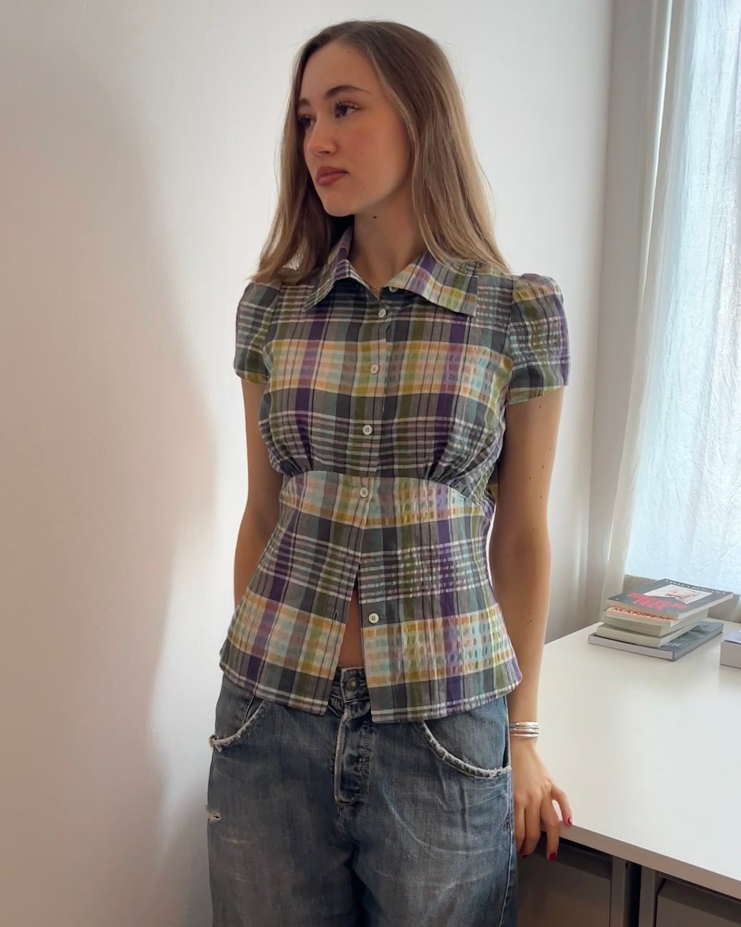 Vivienne Westwood Anglomania plaid top ☆ size 42