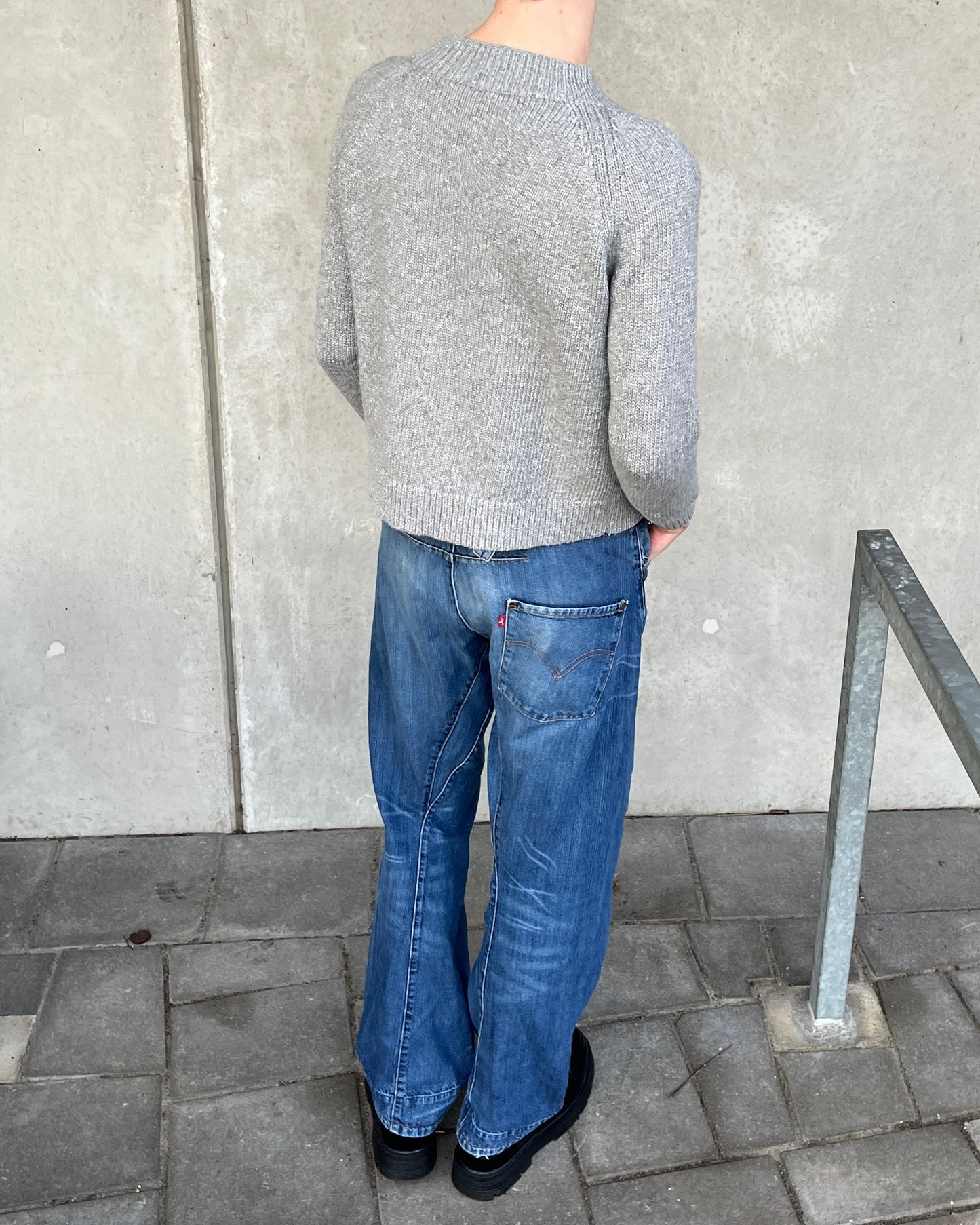 Dries Van Noten 90s Graphic Illusion knit ☆size S