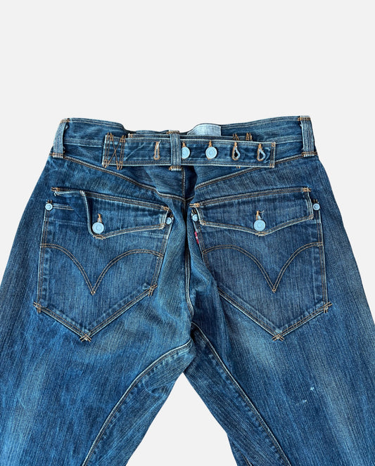 rare Levi's Engineered buckle jeans ☆ size 34x34