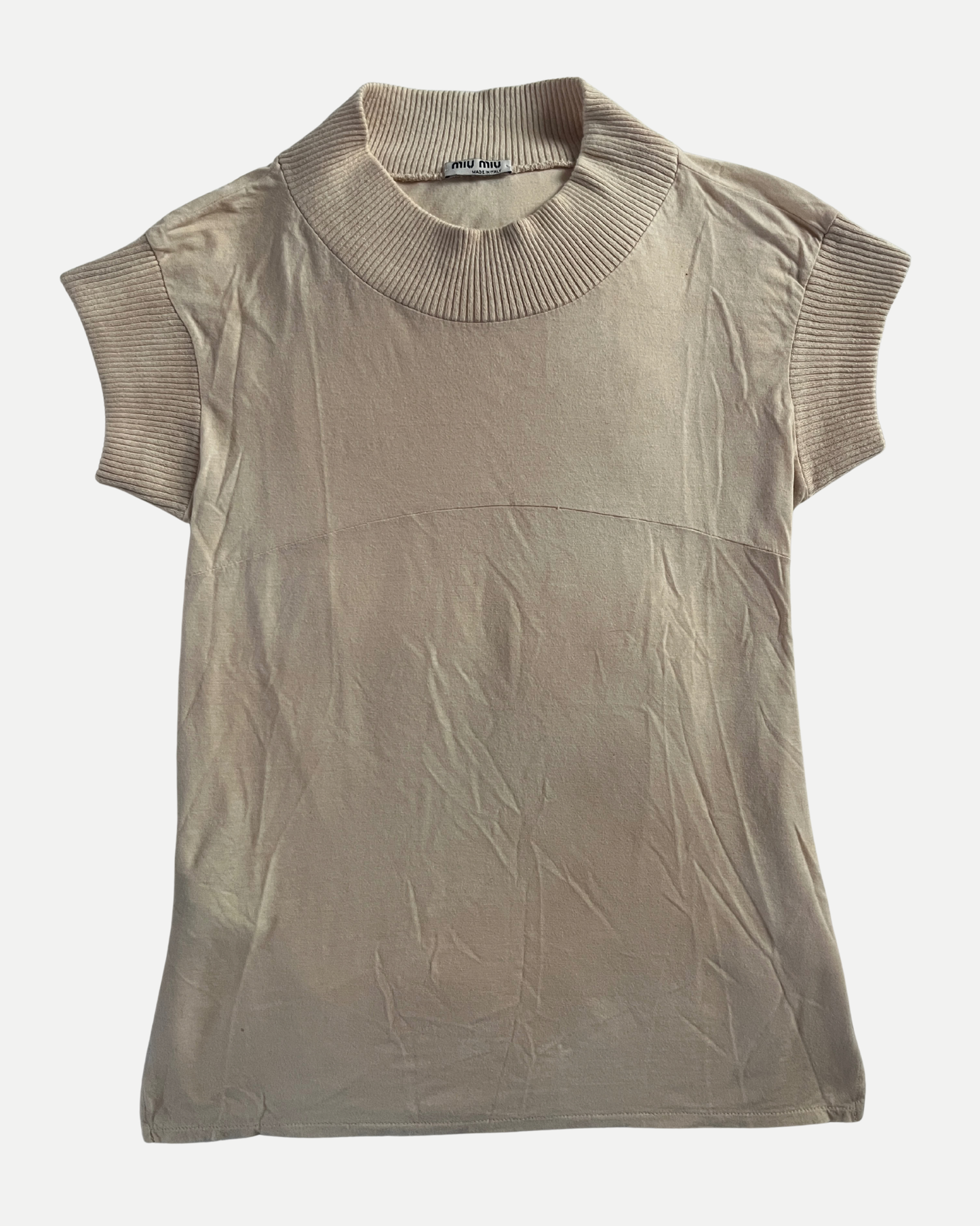 Miu Miu distressed cotton top☆ size S