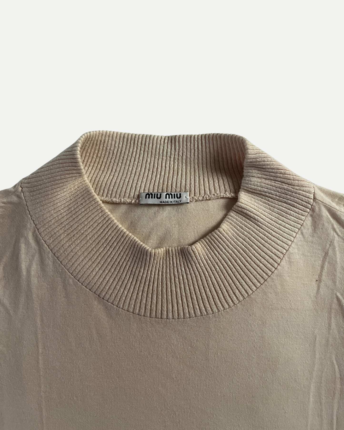 Miu Miu distressed cotton top☆ size S